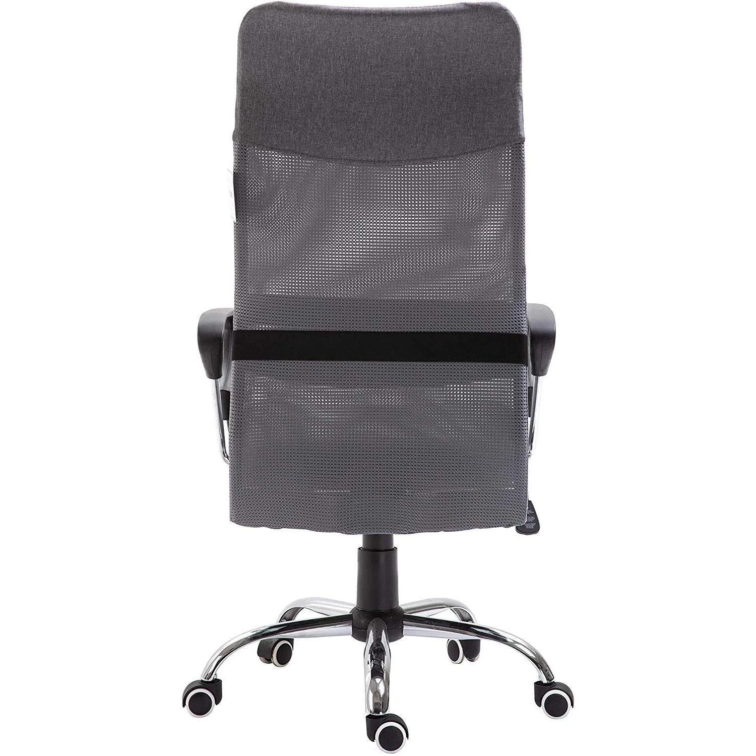 High Back Mesh Fabric Swivel Office Chair, MO57 Grey - Image 5