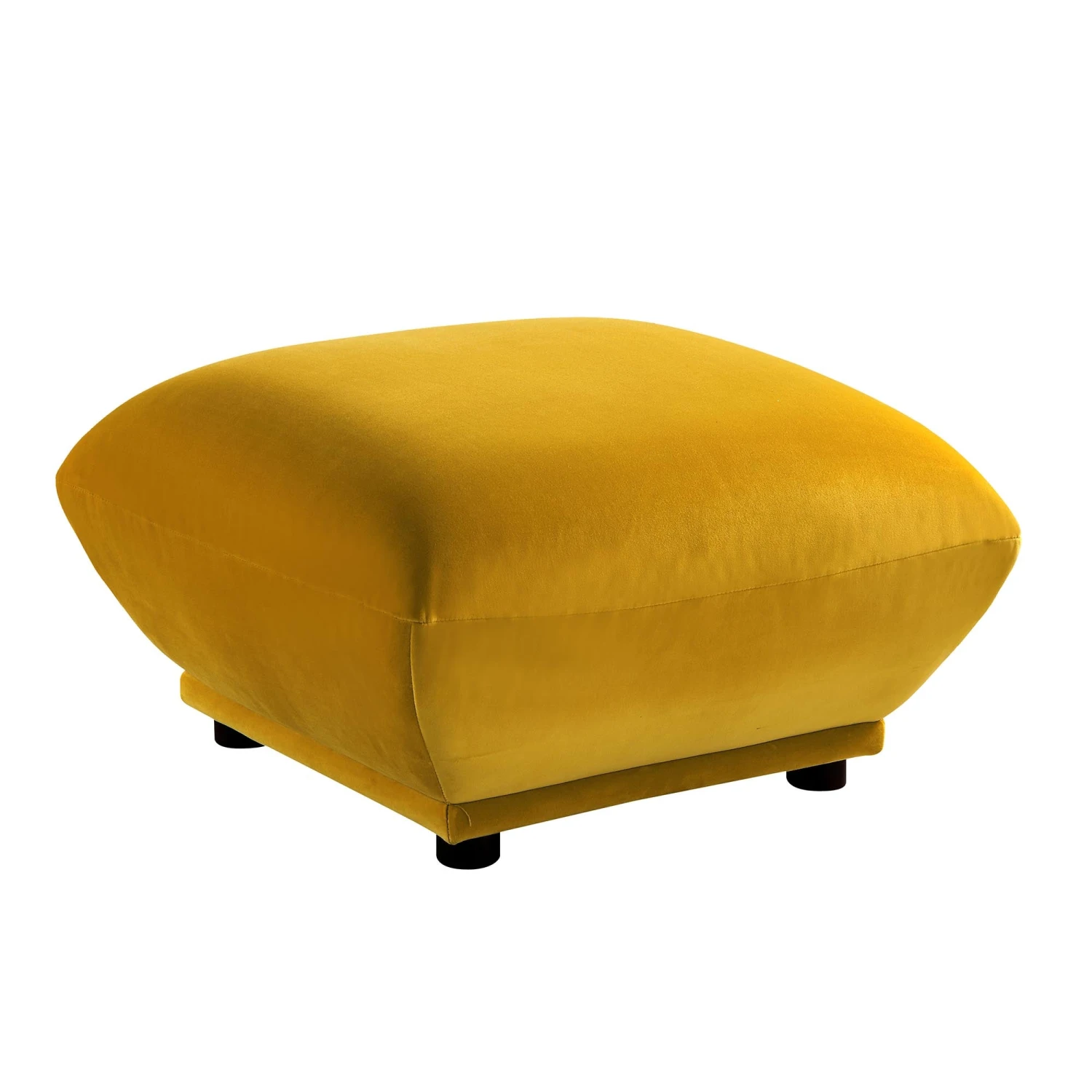 Gianni Pouffe, Goldenrod Velvet - Image 8