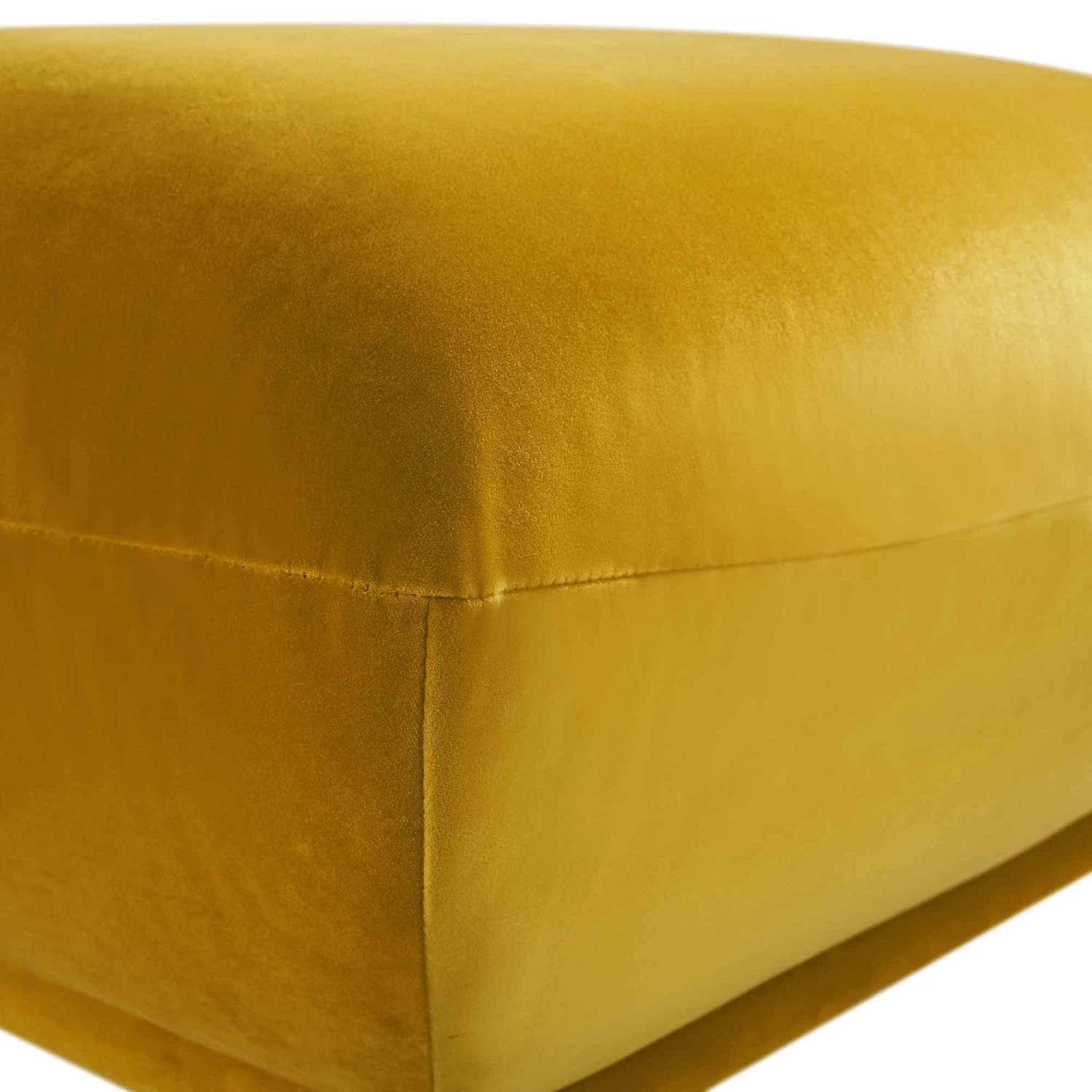 Gianni Pouffe, Goldenrod Velvet - Image 10