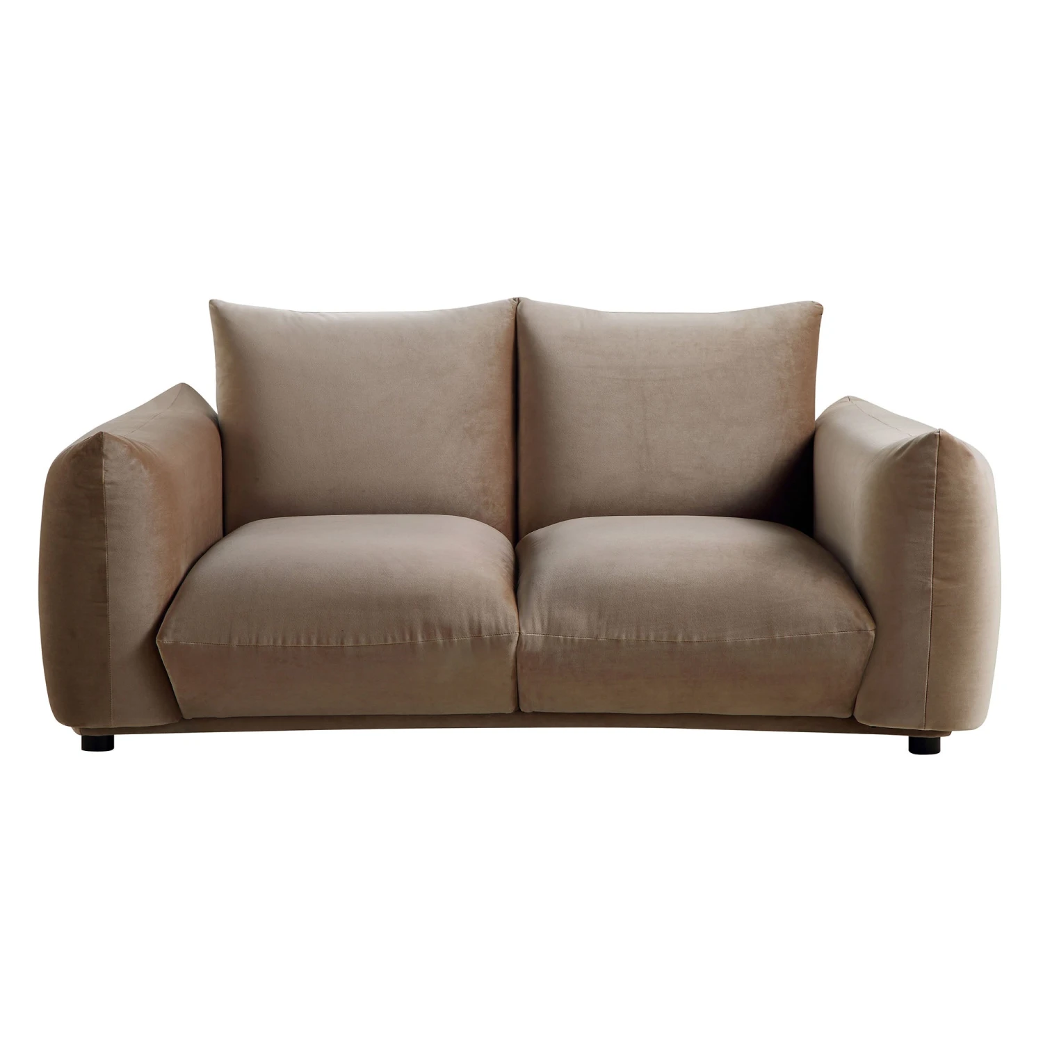 Gianni Two Seater Sofa, Mink Velvet - Image 3