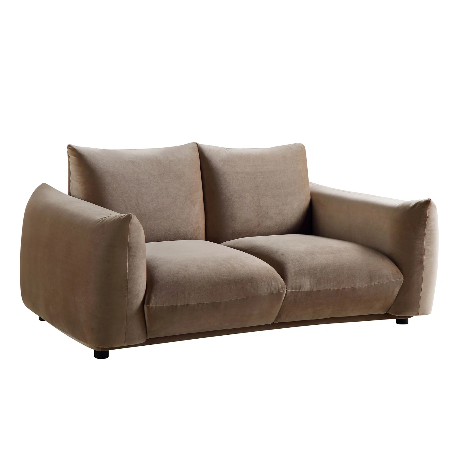 Gianni Two Seater Sofa, Mink Velvet - Image 5