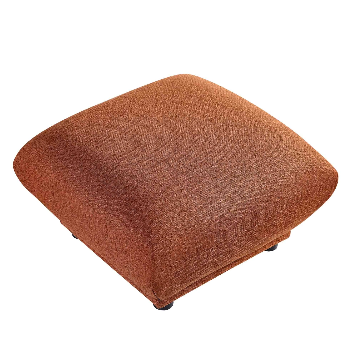 Gianni Pouffe, Terracotta Fabric - Image 6