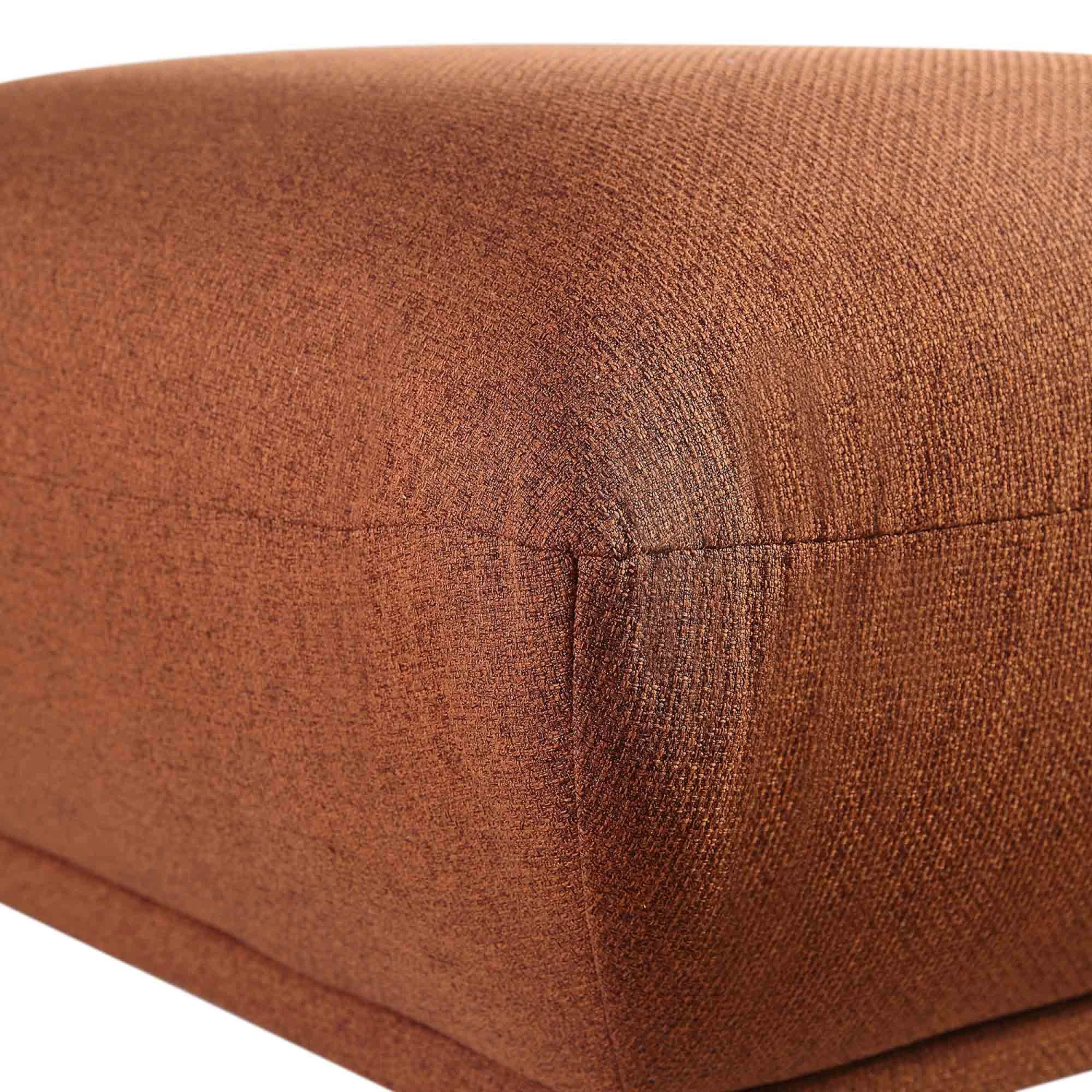 Gianni Pouffe, Terracotta Fabric - Image 8