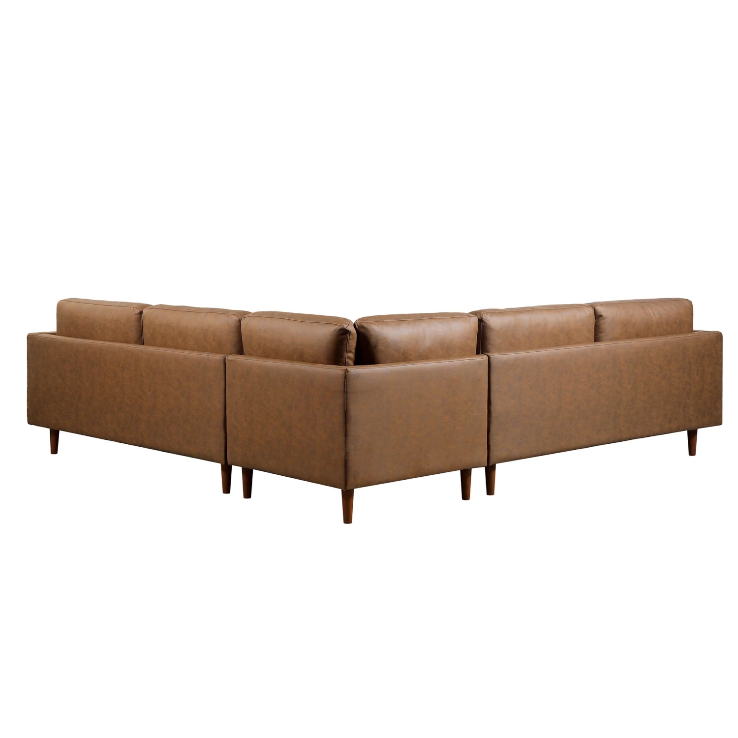 Henrietta 5+Seater Corner Sofa, Tan Faux Suede - Image 10