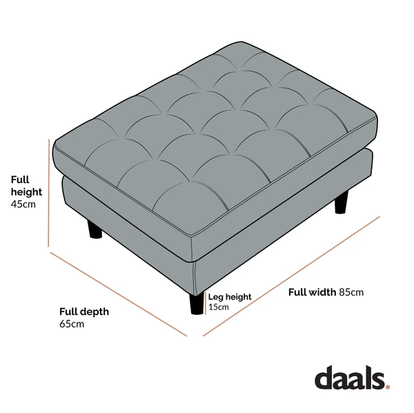 Henrietta Ottoman, Teal Velvet - Image 5