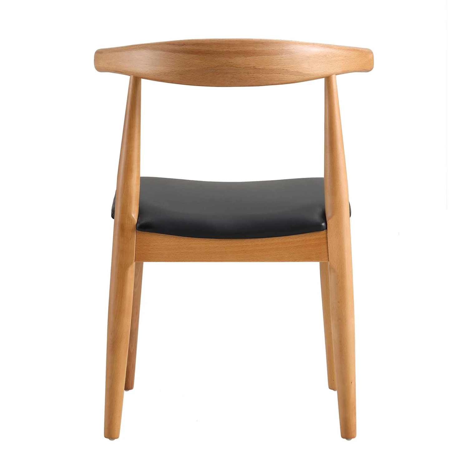 Arley Set Of 2 Beech Wood Dining Chairs, Natural And Black - Image 9