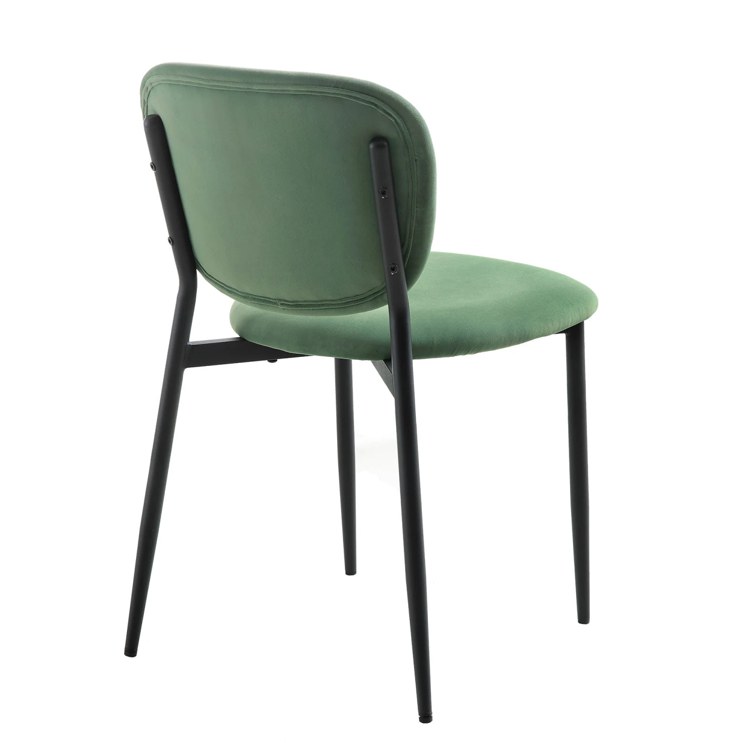 Kelmarsh Set Of 2 Grass Green Velvet Upholstered Dining Chairs - Image 6