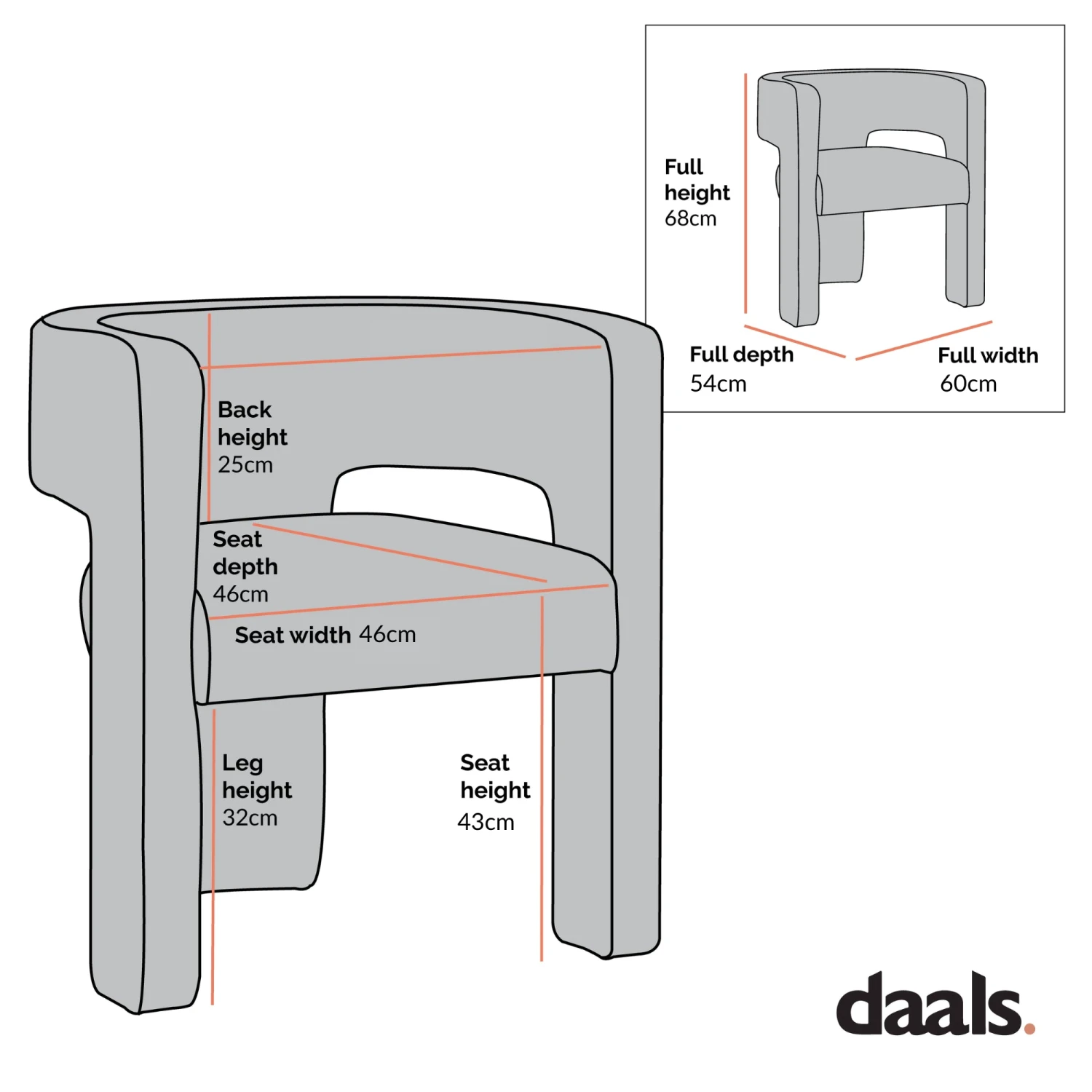 Greenwich Grey Corduroy Dining Chair - Image 5