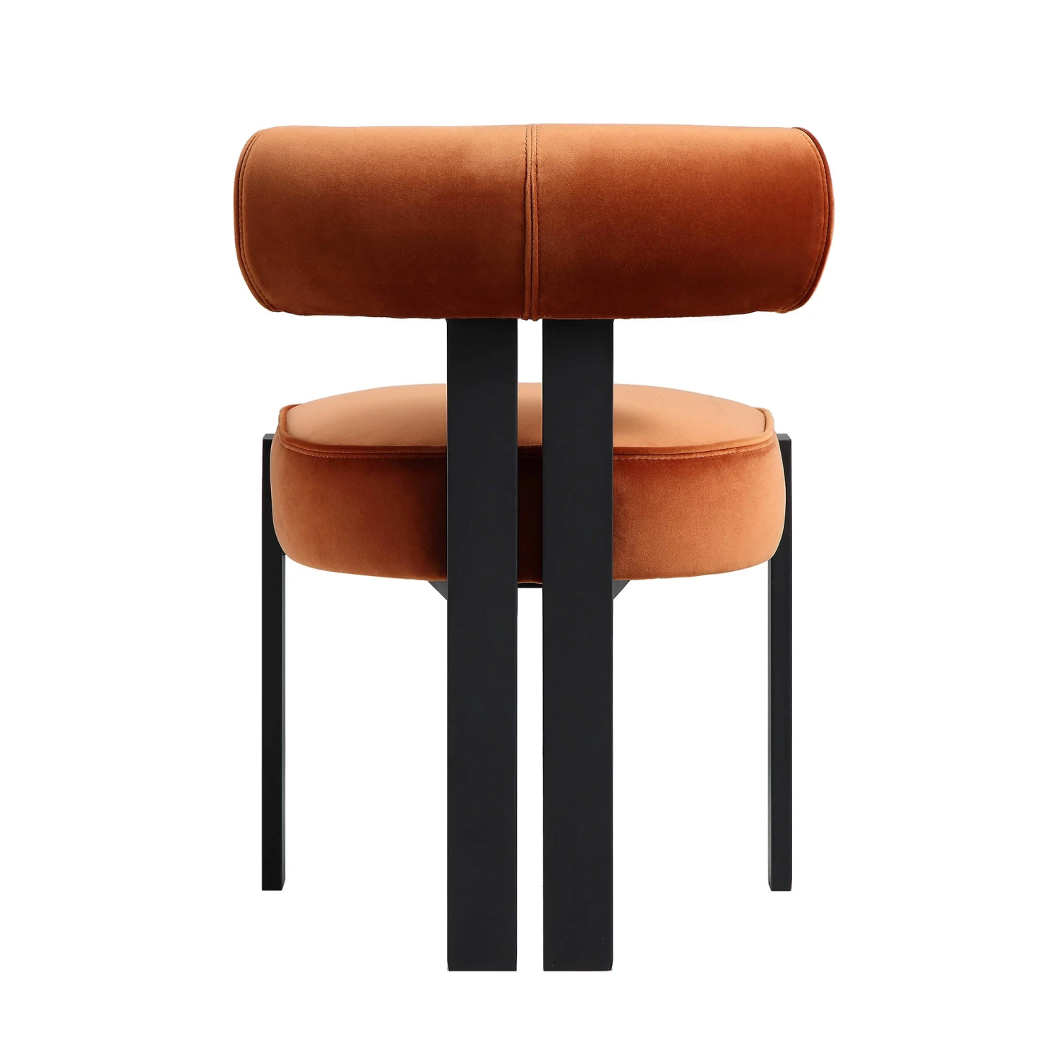 Ophelia Rust Velvet Dining Chair - Image 8