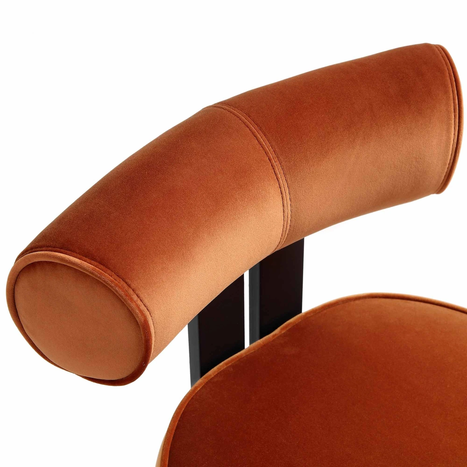 Ophelia Rust Velvet Dining Chair - Image 10