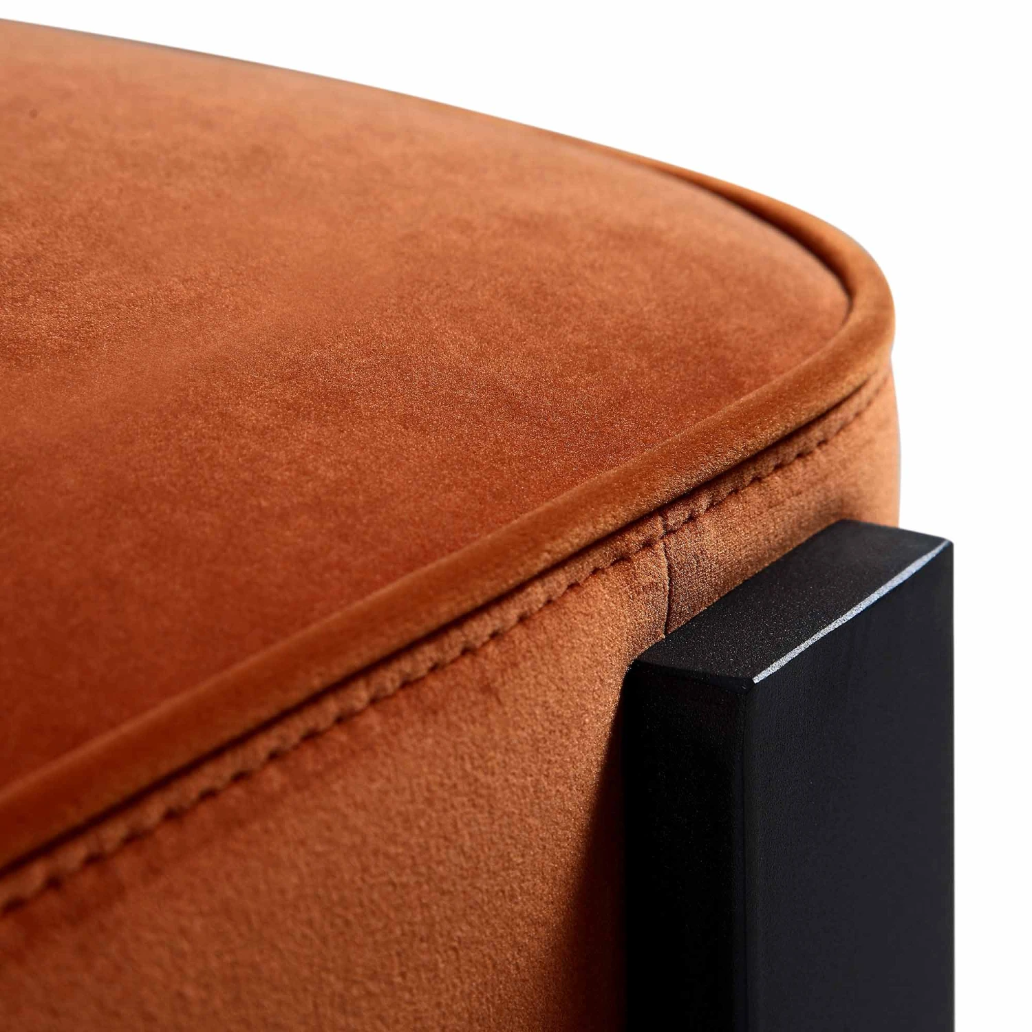 Ophelia Rust Velvet Dining Chair - Image 11