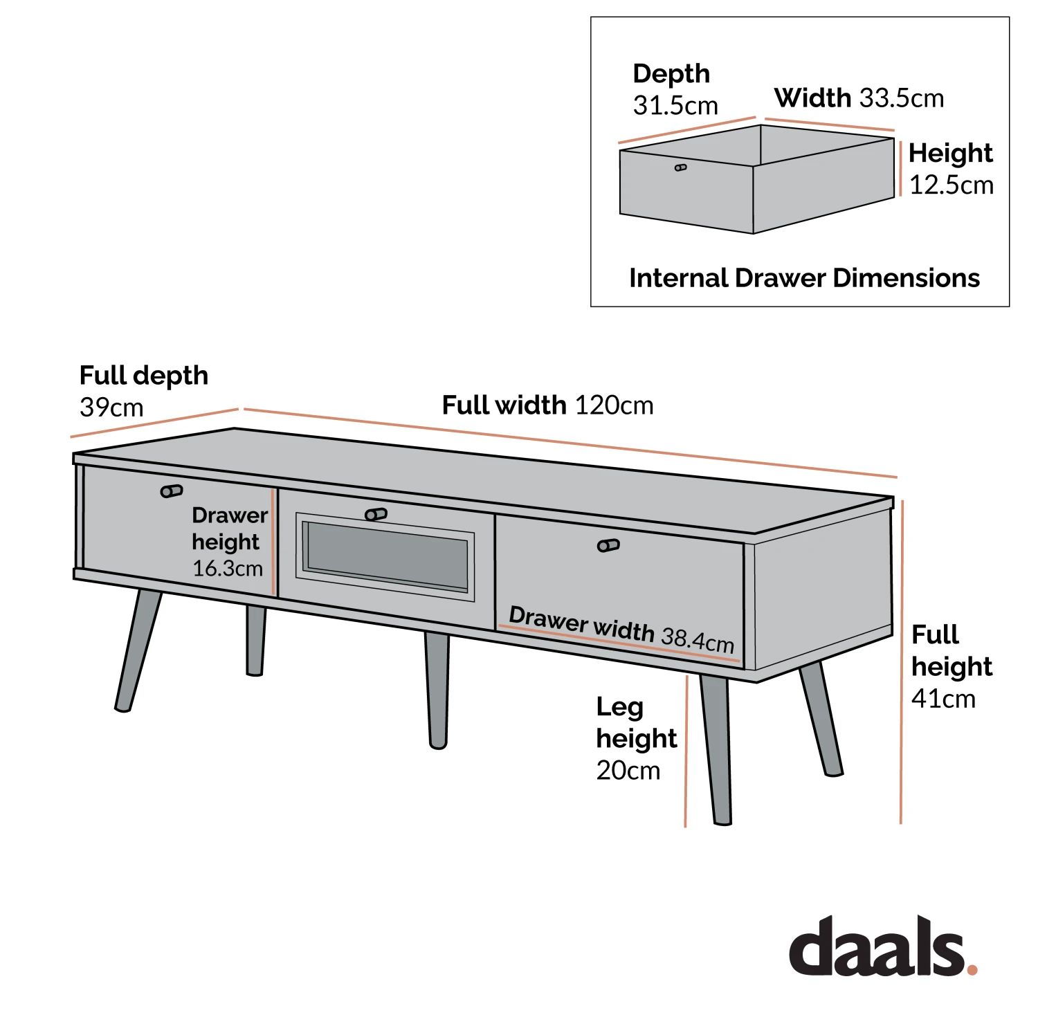 Anya Woven Rattan 3-Drawer TV Unit In Mint - Image 6
