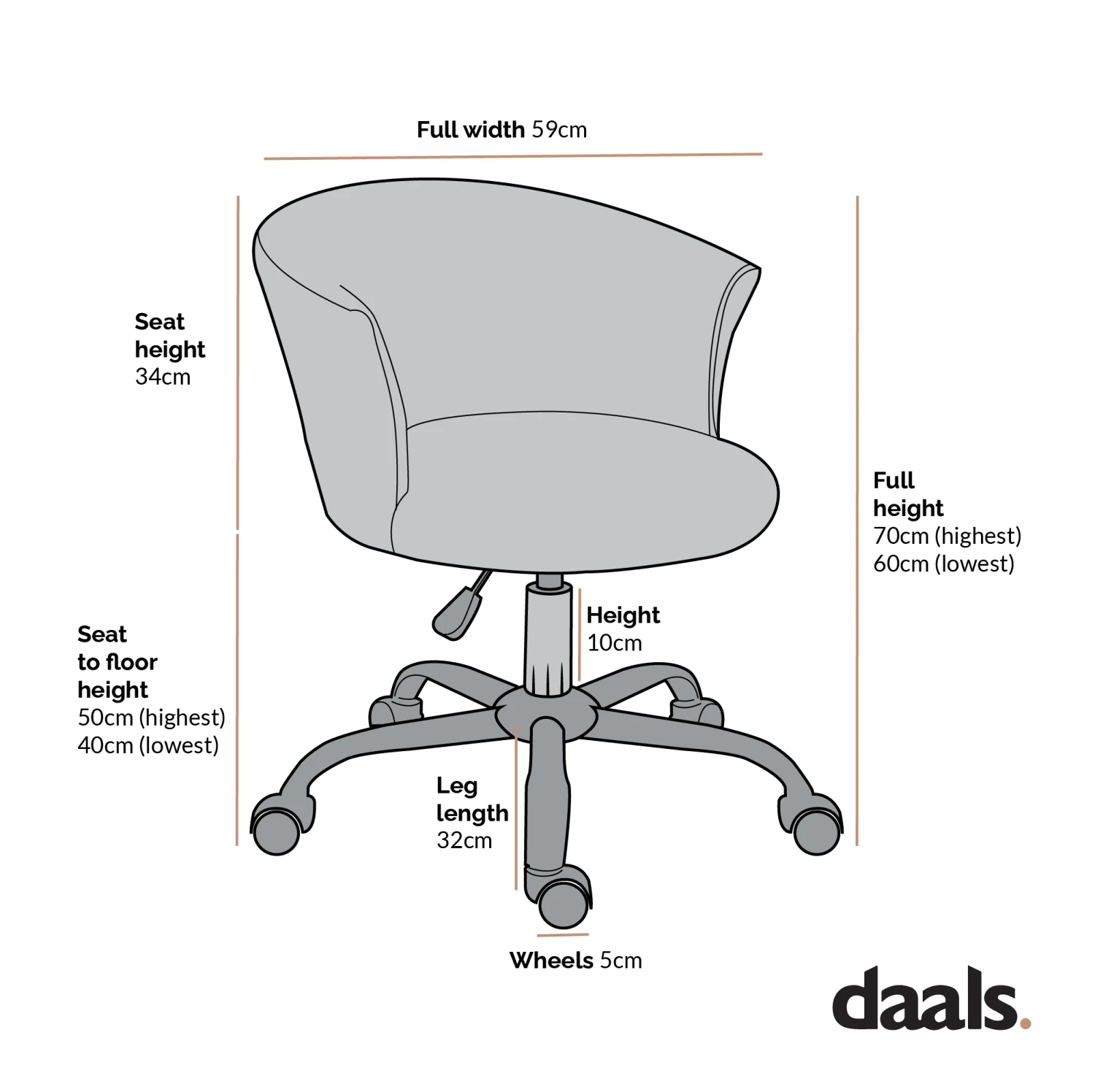 Kylie Houndstooth And Velvet Swivel Chair - Image 7