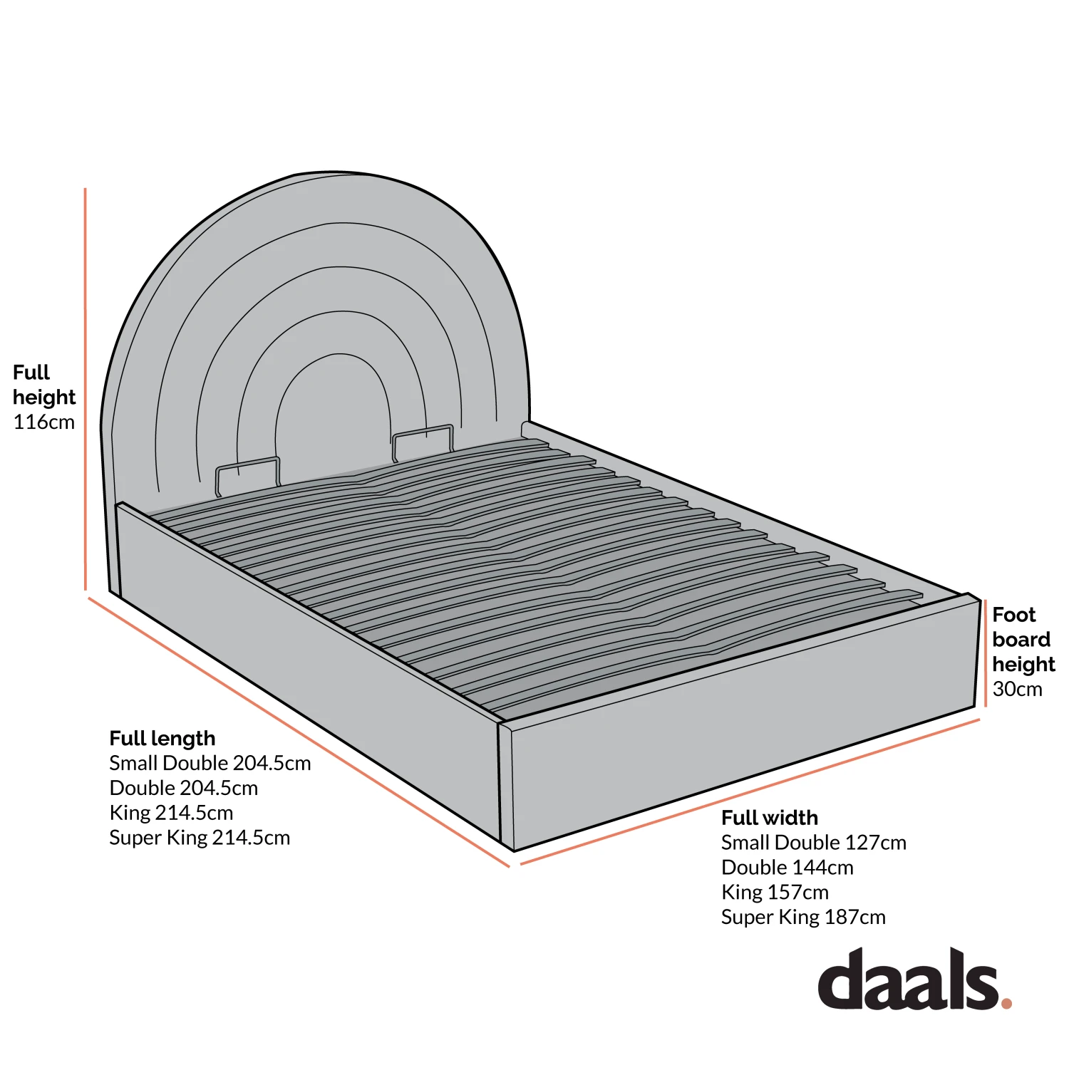 Archer Taupe Boucle Ottoman Storage Bed - Image 6