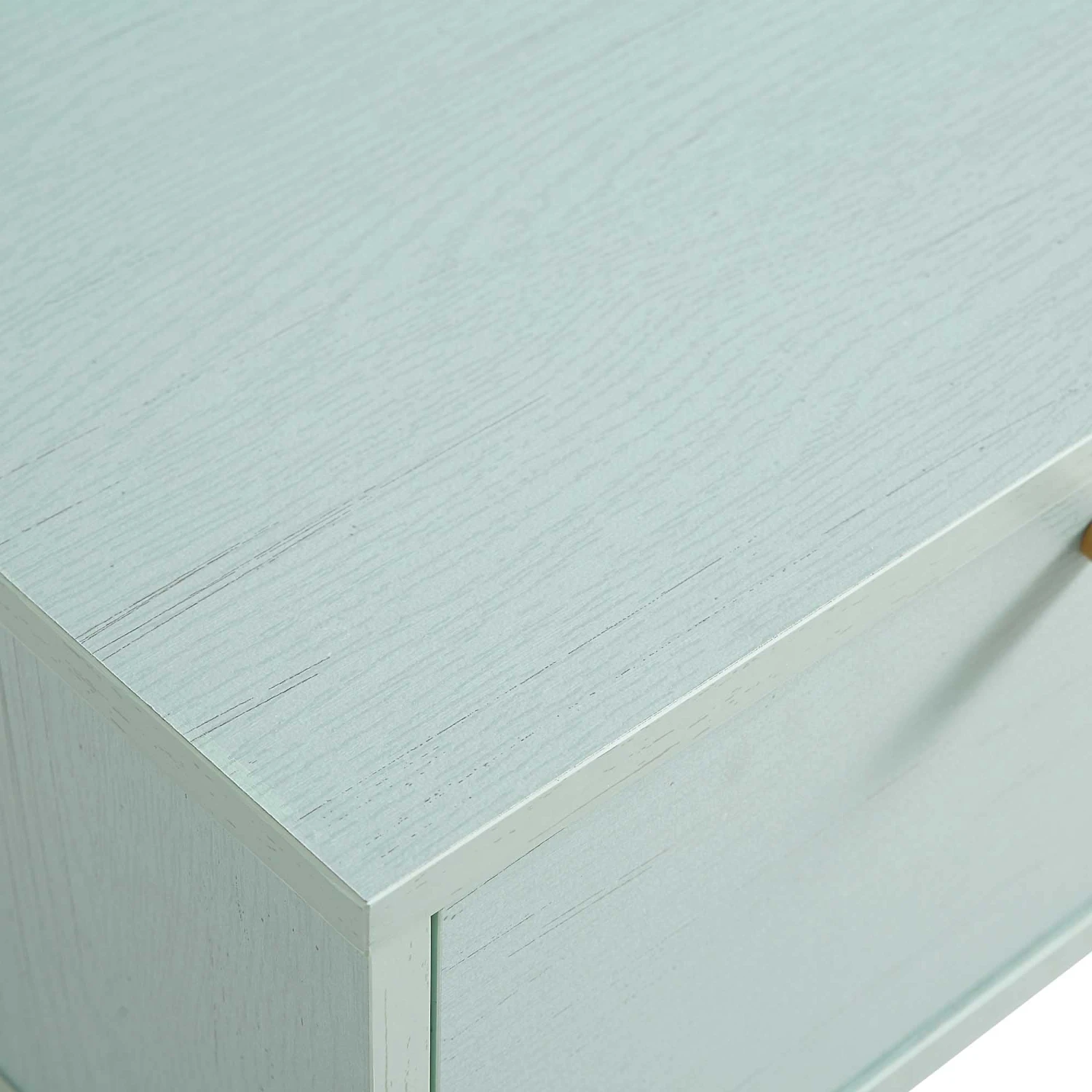 Anya Woven Rattan 3-Drawer TV Unit In Mint - Image 11