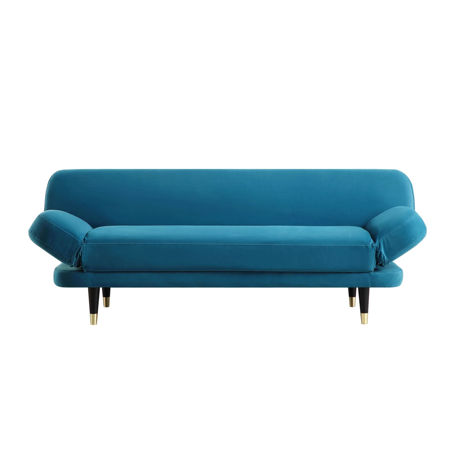 Solna 2-Seater Sofa Bed, Teal Velvet - Image 8
