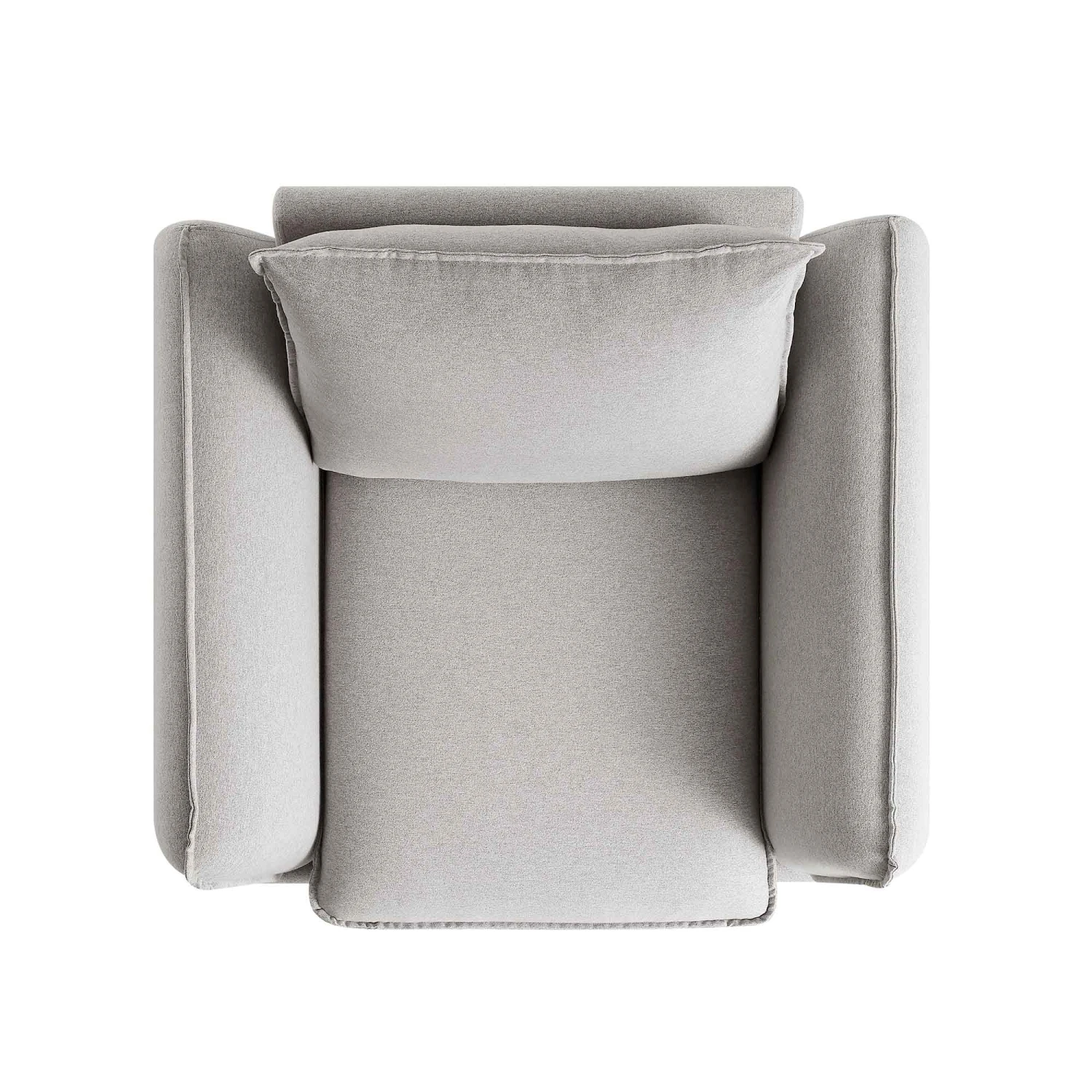 Obriel Grey Marl Fabric Armchair - Image 5