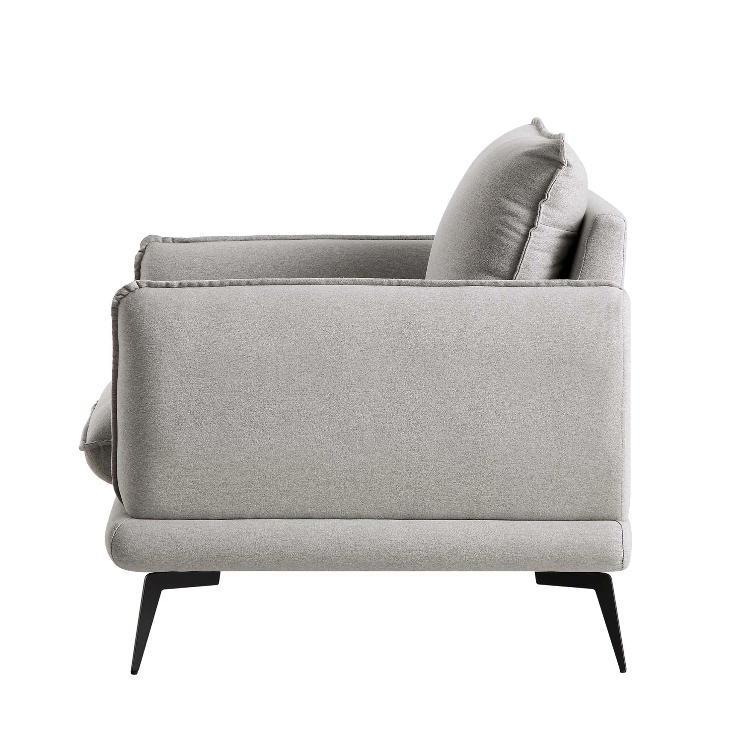 Obriel Grey Marl Fabric Armchair - Image 6
