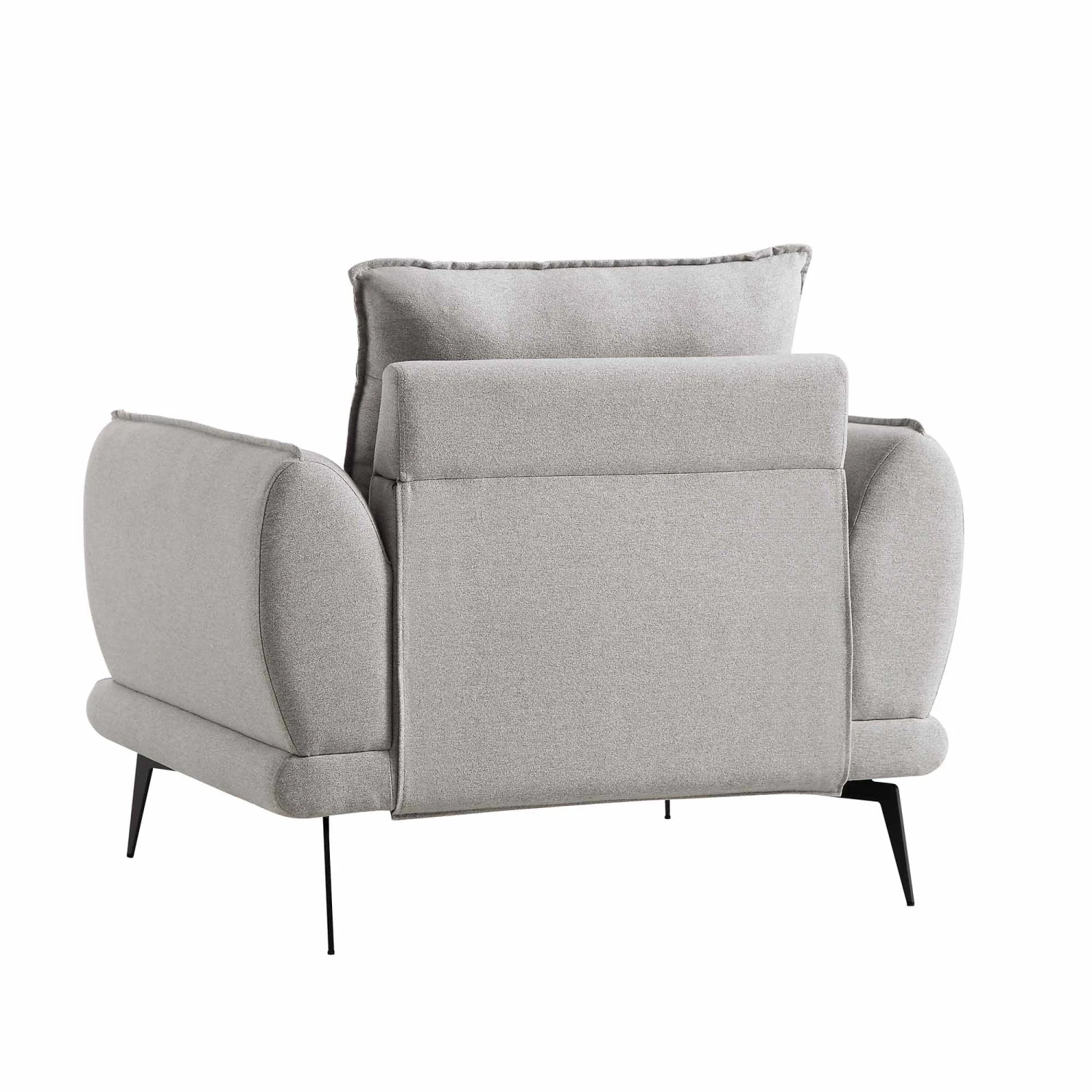 Obriel Grey Marl Fabric Armchair - Image 8