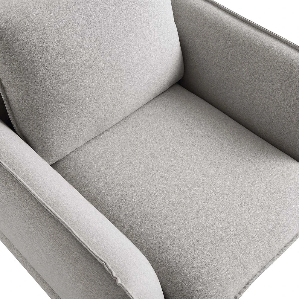 Obriel Grey Marl Fabric Armchair - Image 10