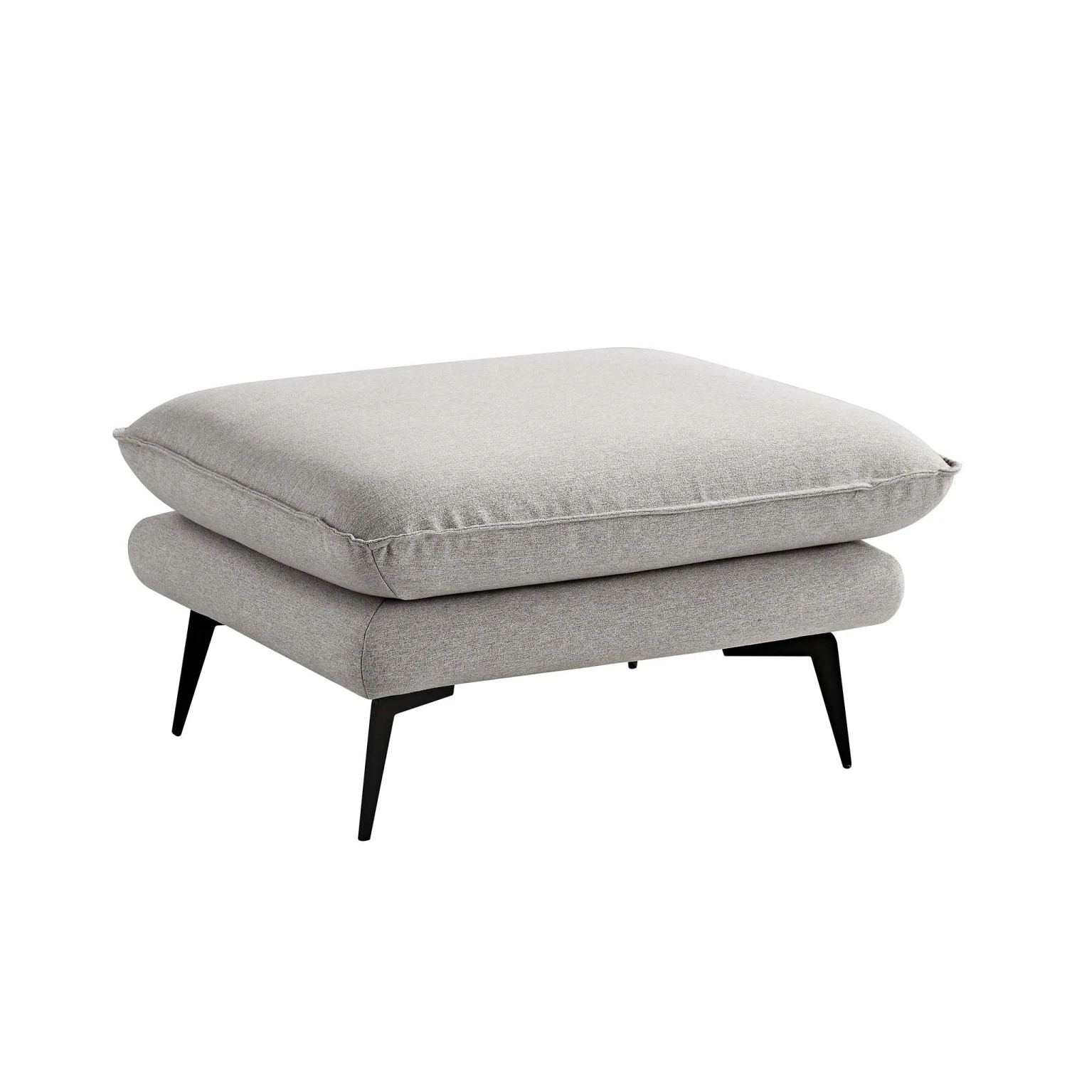 Obriel Grey Marl Fabric Footstool - Image 6
