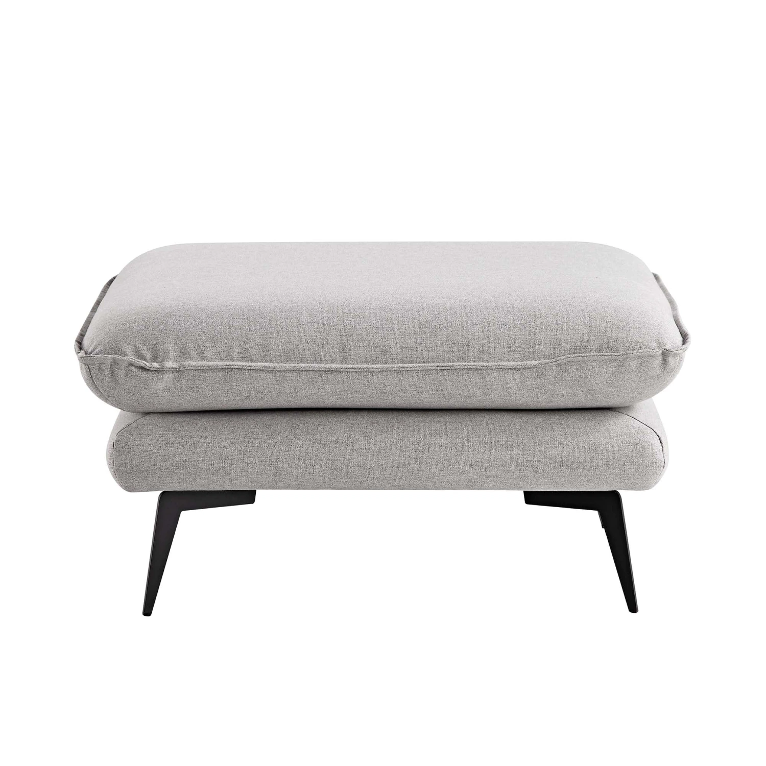 Obriel Grey Marl Fabric Footstool - Image 4