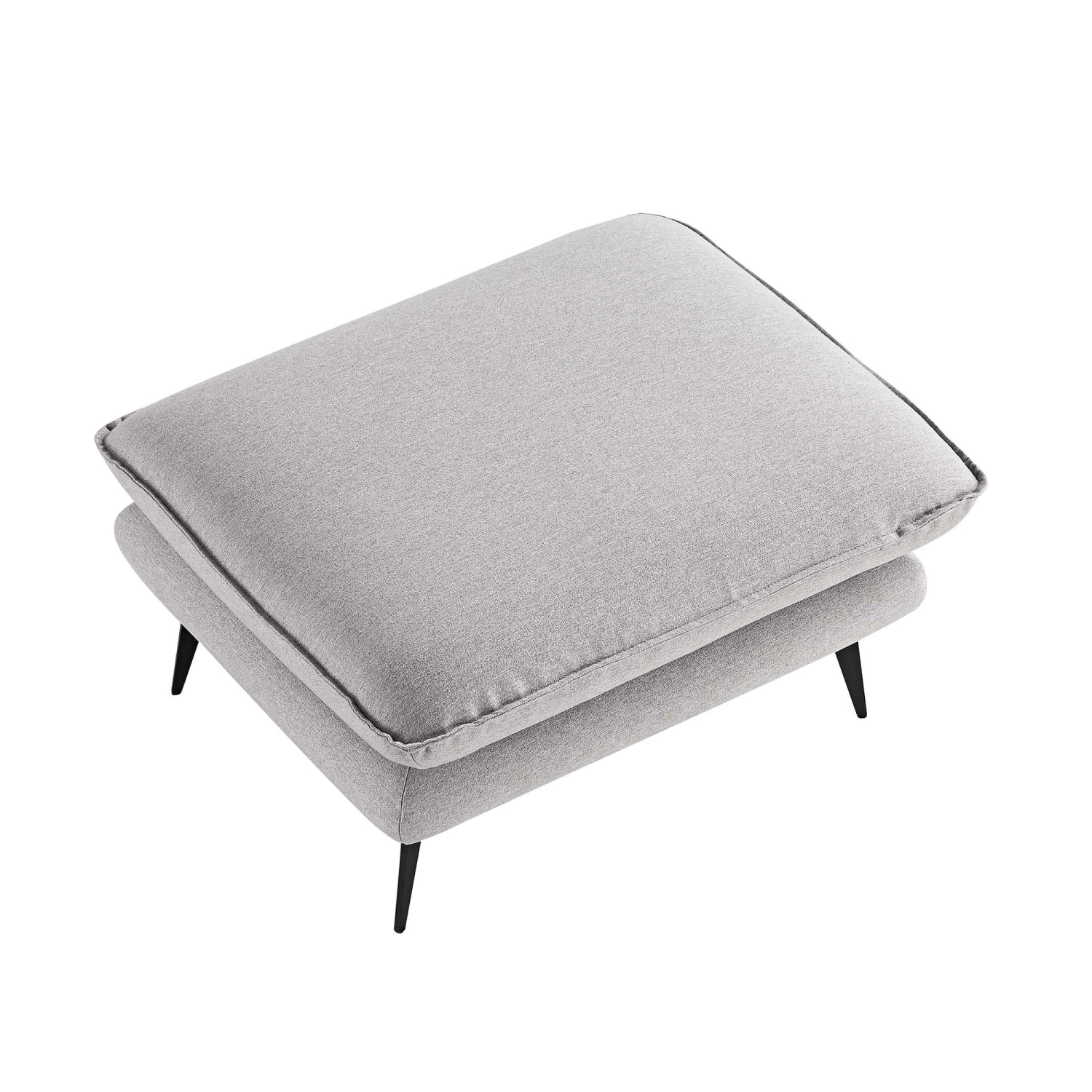 Obriel Grey Marl Fabric Footstool - Image 7