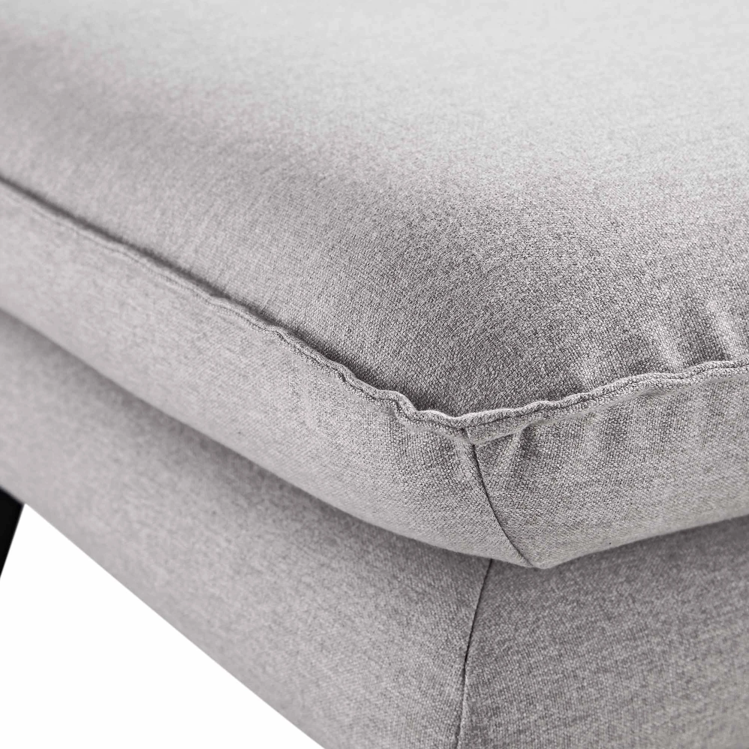 Obriel Grey Marl Fabric Footstool - Image 9