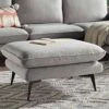 Obriel Grey Marl Fabric Footstool