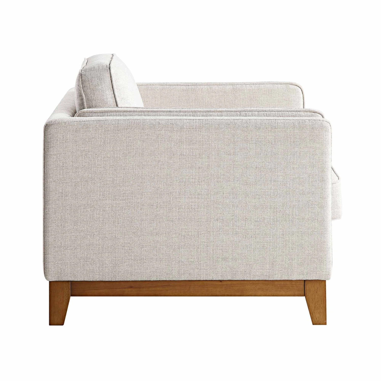 Dipley Oatmeal Fabric Sofa, 1-Seater - Image 9