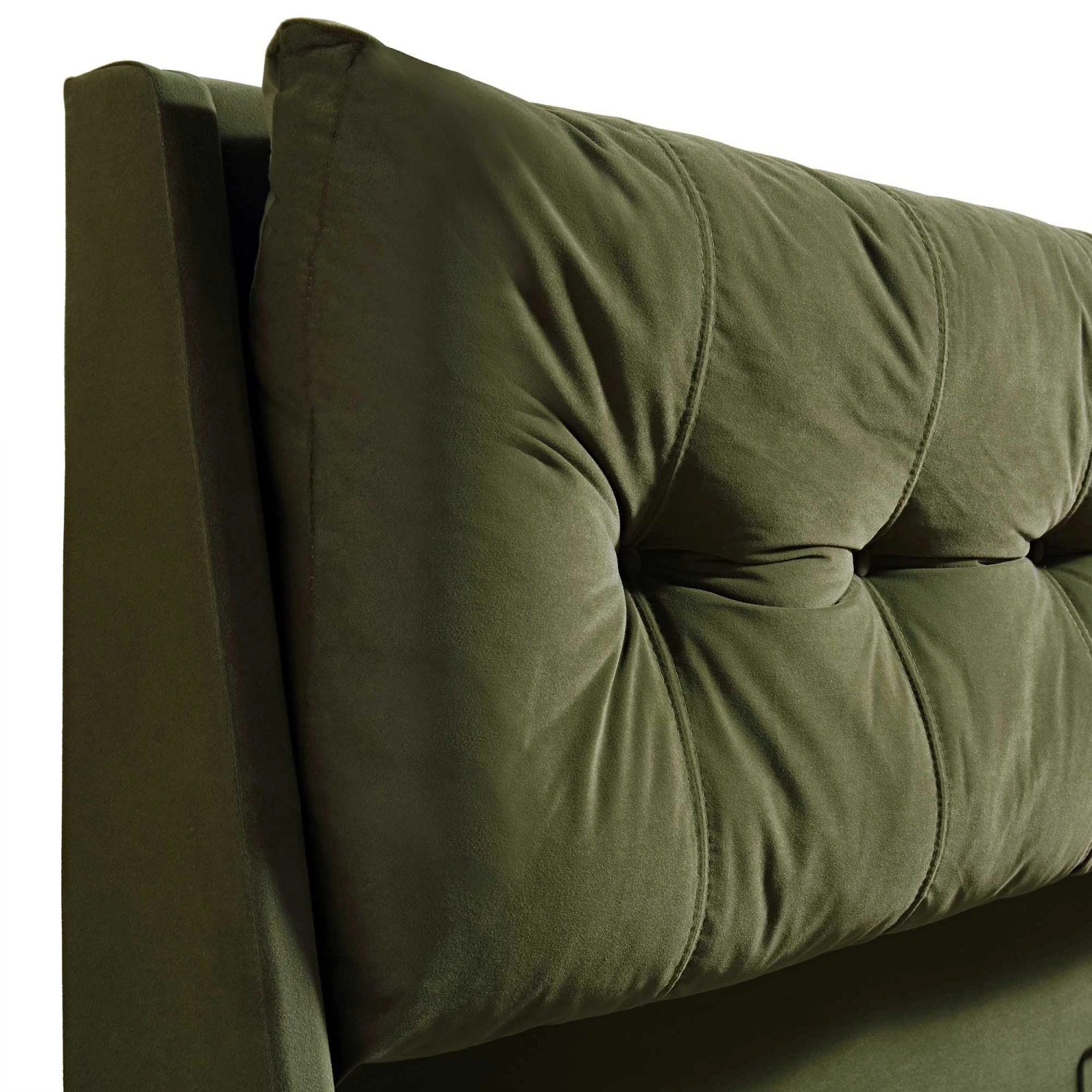 Hadley Moss Green Velvet Ottoman Storage Bed - Image 11