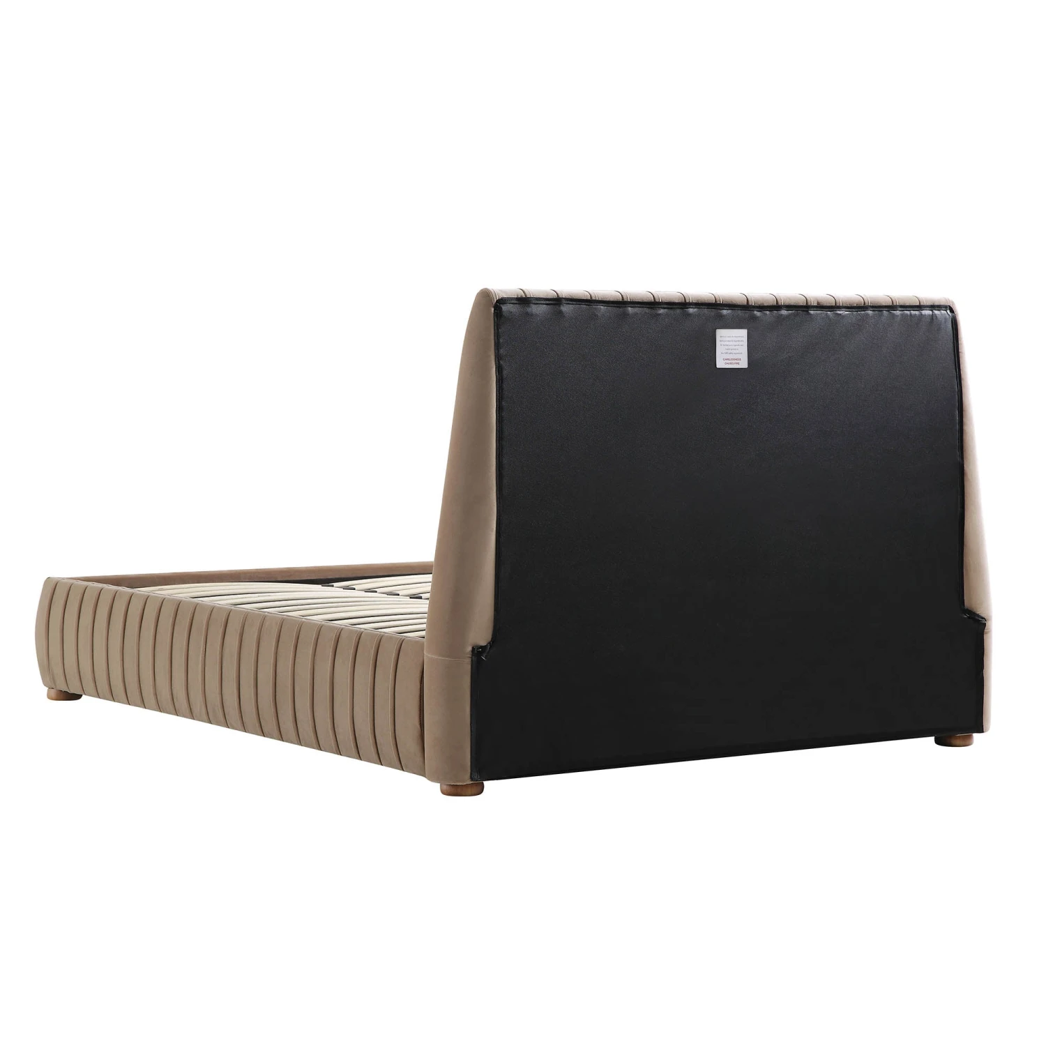 Helia Pleated Ottoman Storage Bed, Taupe Velvet - Image 11