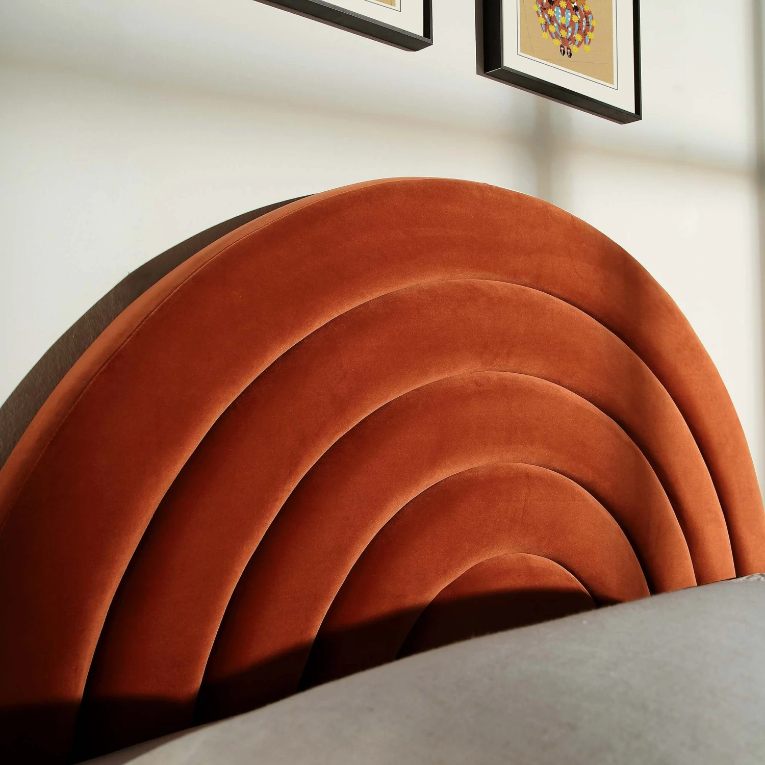 Archer Rust Velvet Ottoman Storage Bed - Image 14