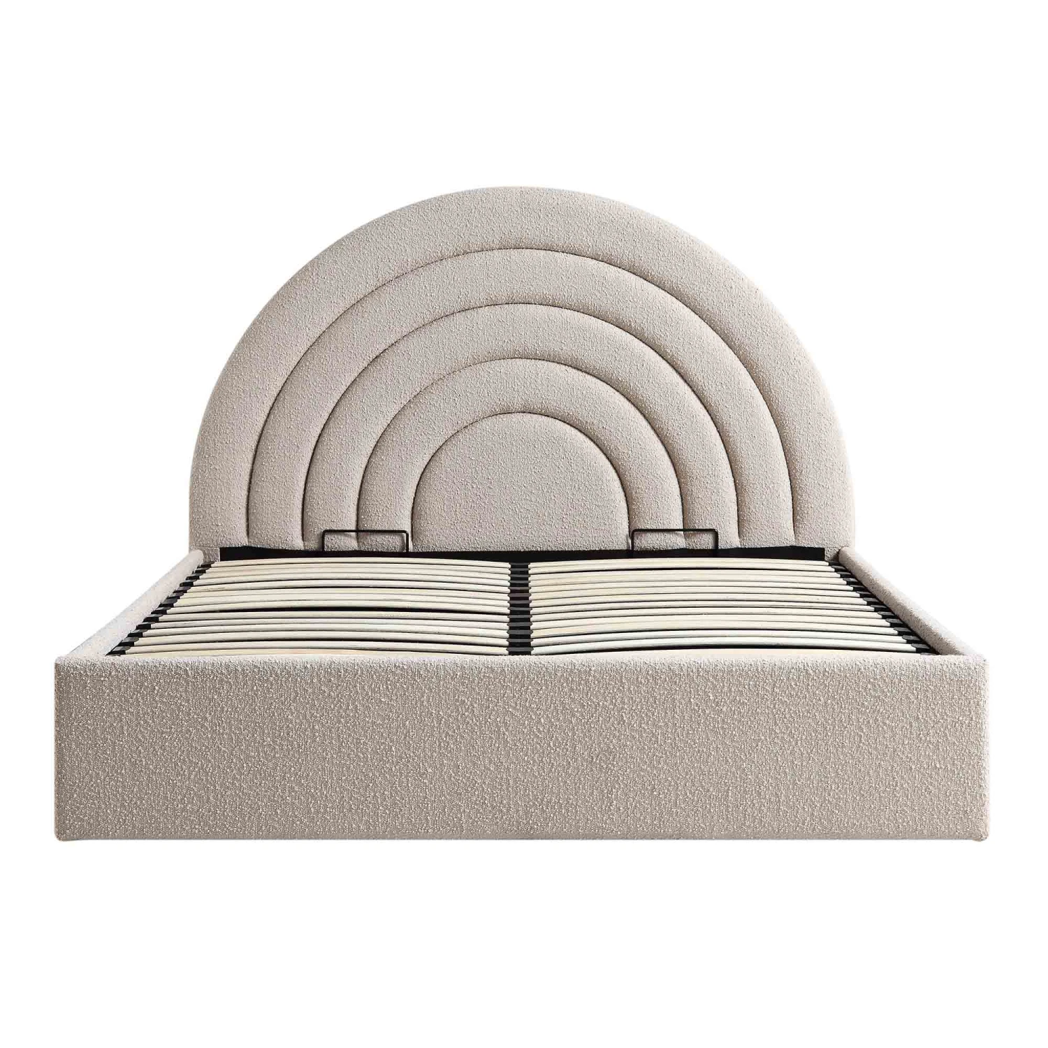 Archer Taupe Boucle Ottoman Storage Bed - Image 7