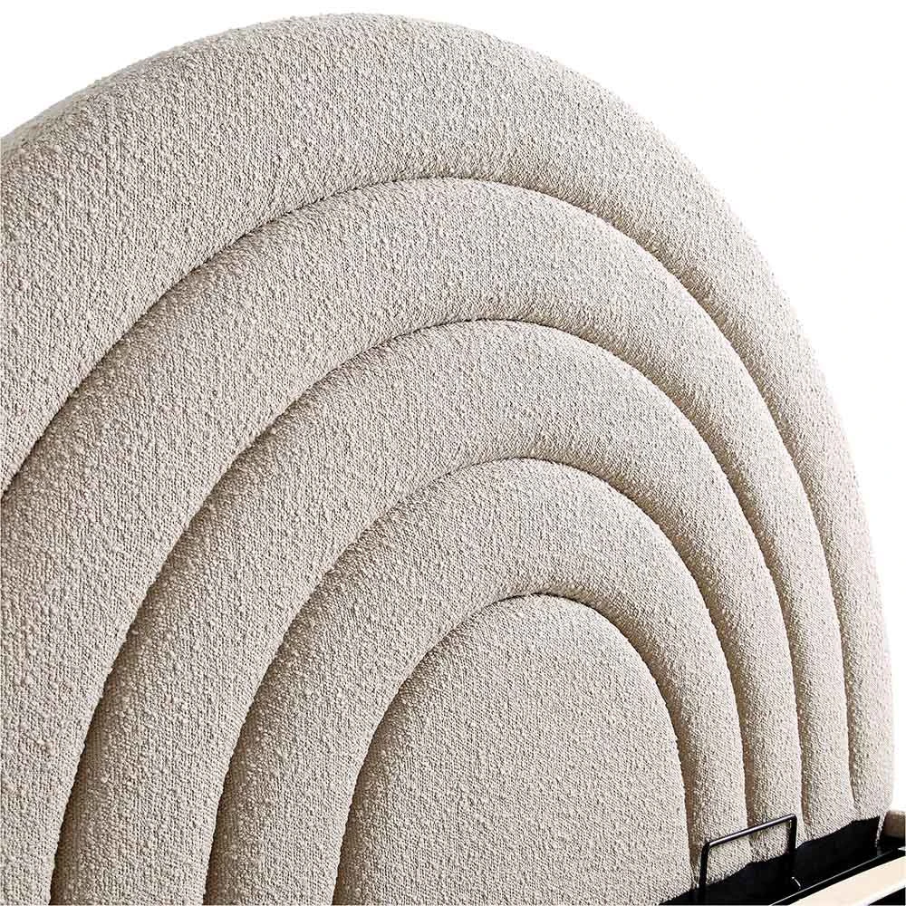 Archer Taupe Boucle Ottoman Storage Bed - Image 11