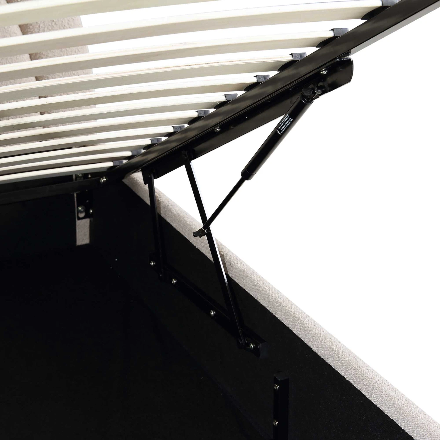 Archer Taupe Boucle Ottoman Storage Bed - Image 12