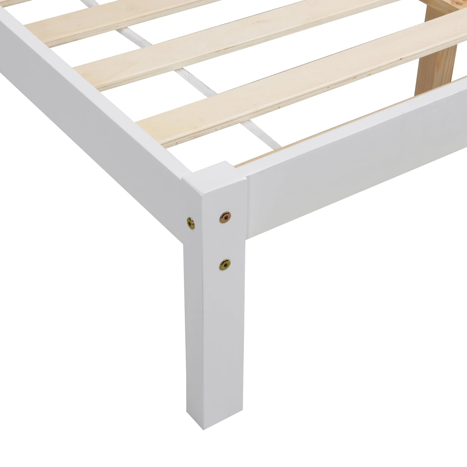 Elgin Wooden Bed Frame With Shelf Headboard - Image 11
