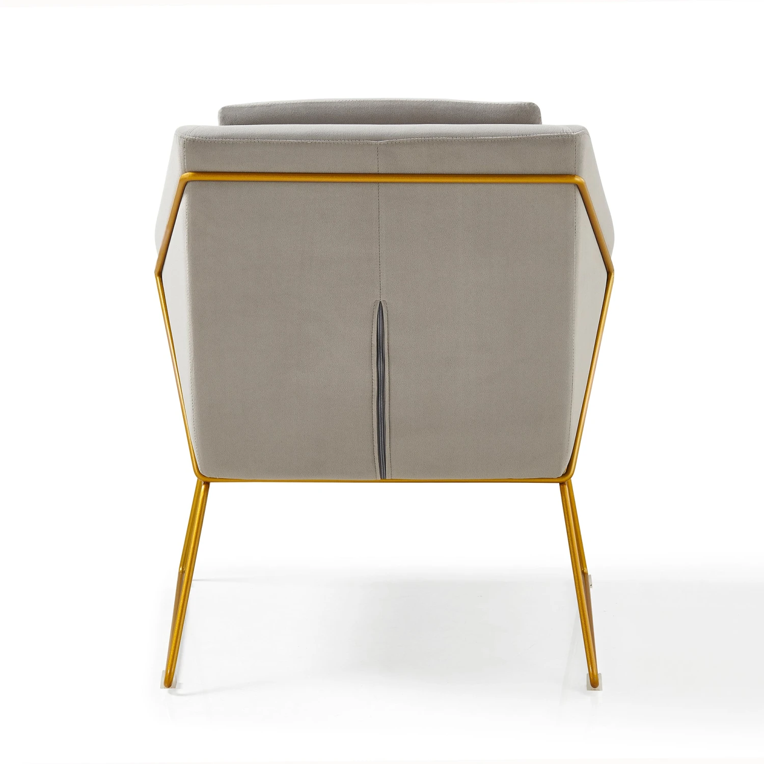 Hedy Accent Chair In Grey Velvet - Image 7