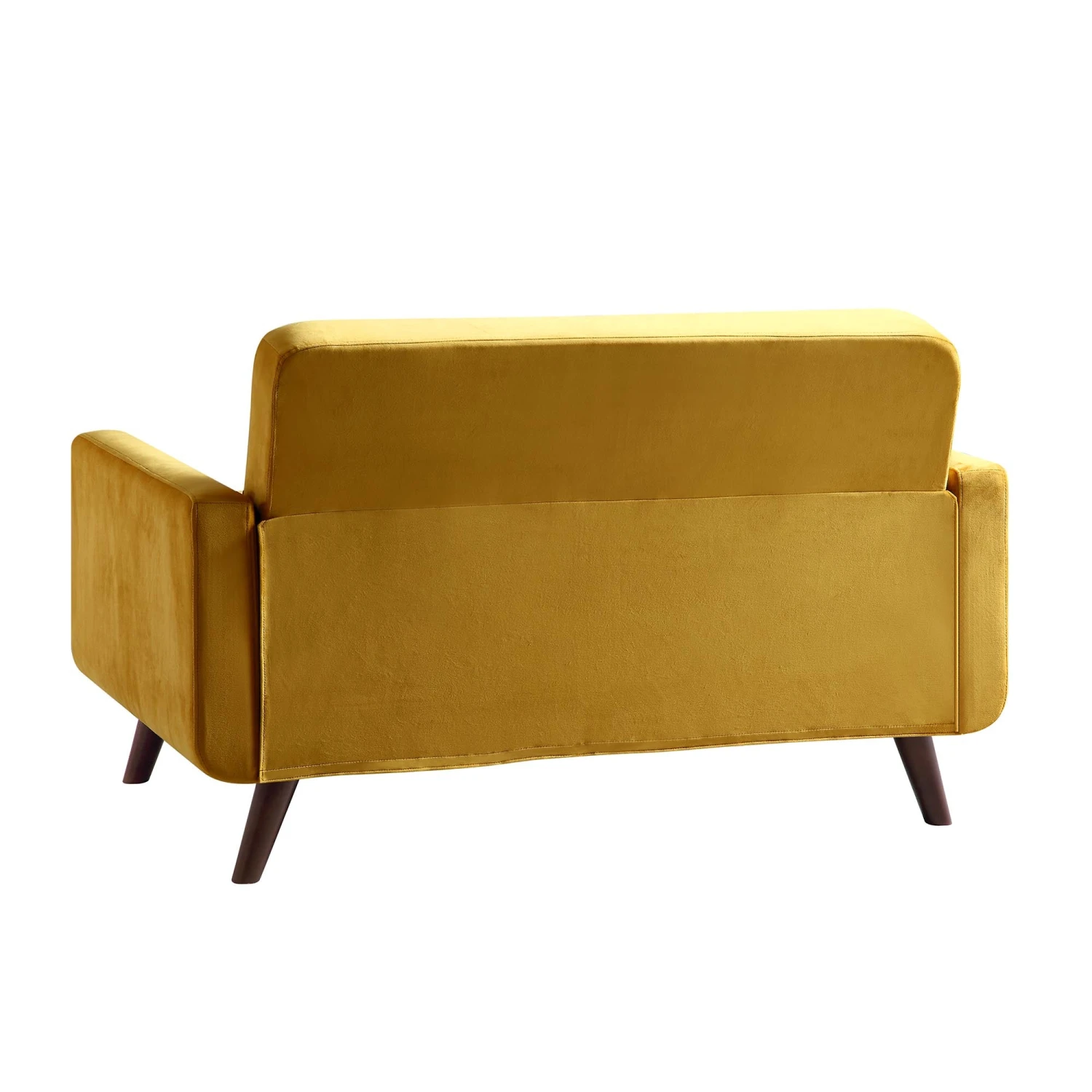 Clarence 2-Seater Sofa In Mustard Yellow Velvet - Image 7