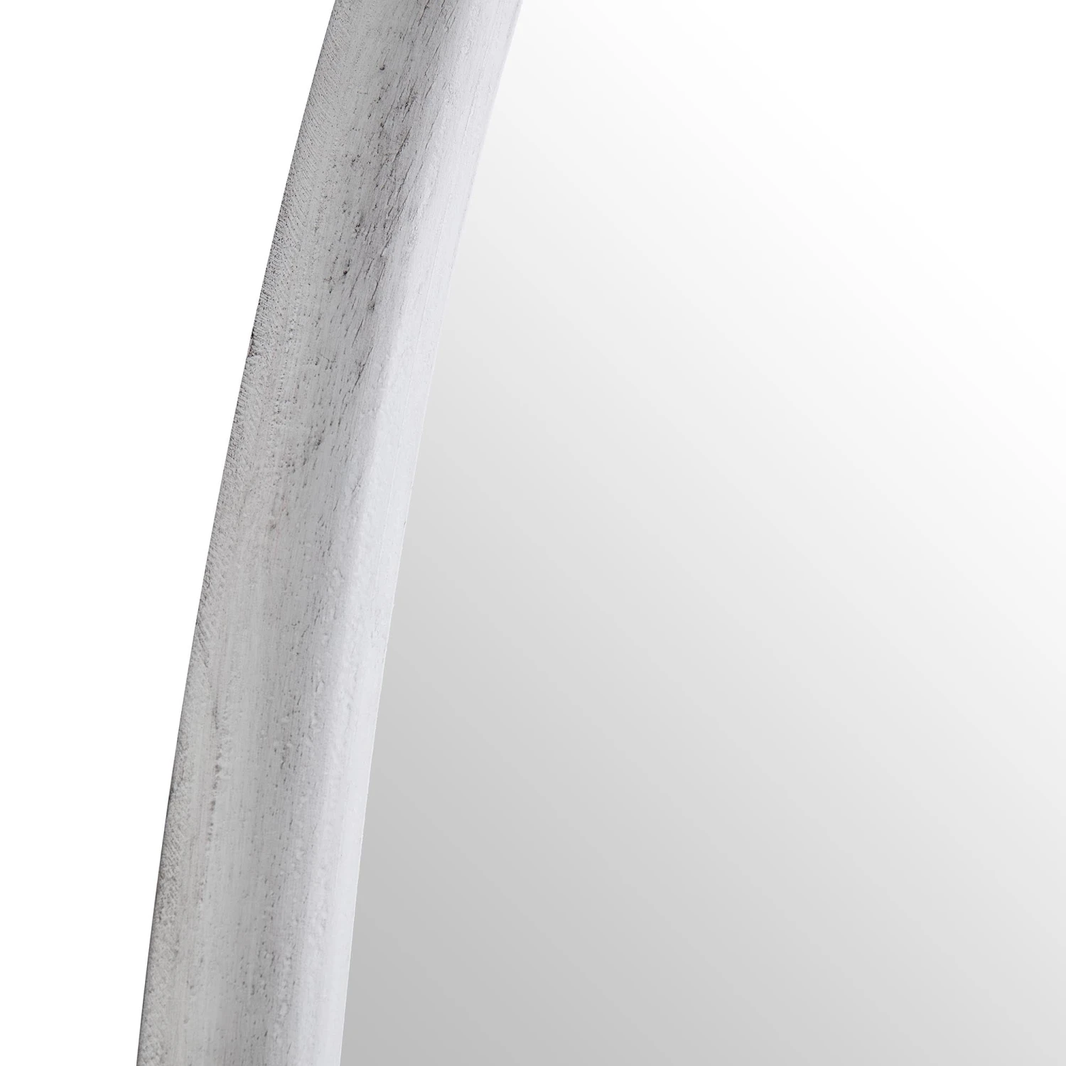 Edo Irregular Pebble Large Wooden Mirror 160 X 120 Cm, Washed White - Image 8