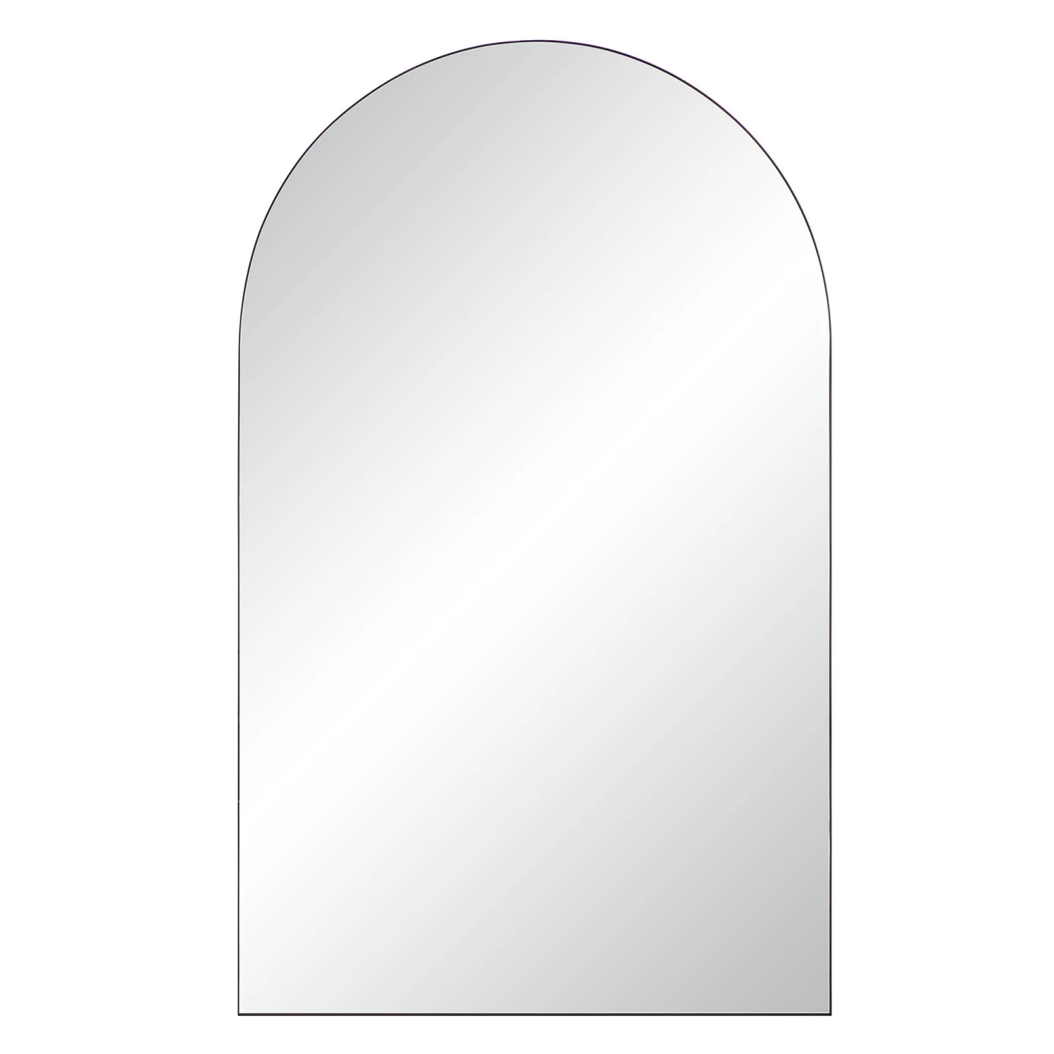 Eden Arched Full Length Metal Frame Mirror 180 X 110 Cm, Black - Image 4