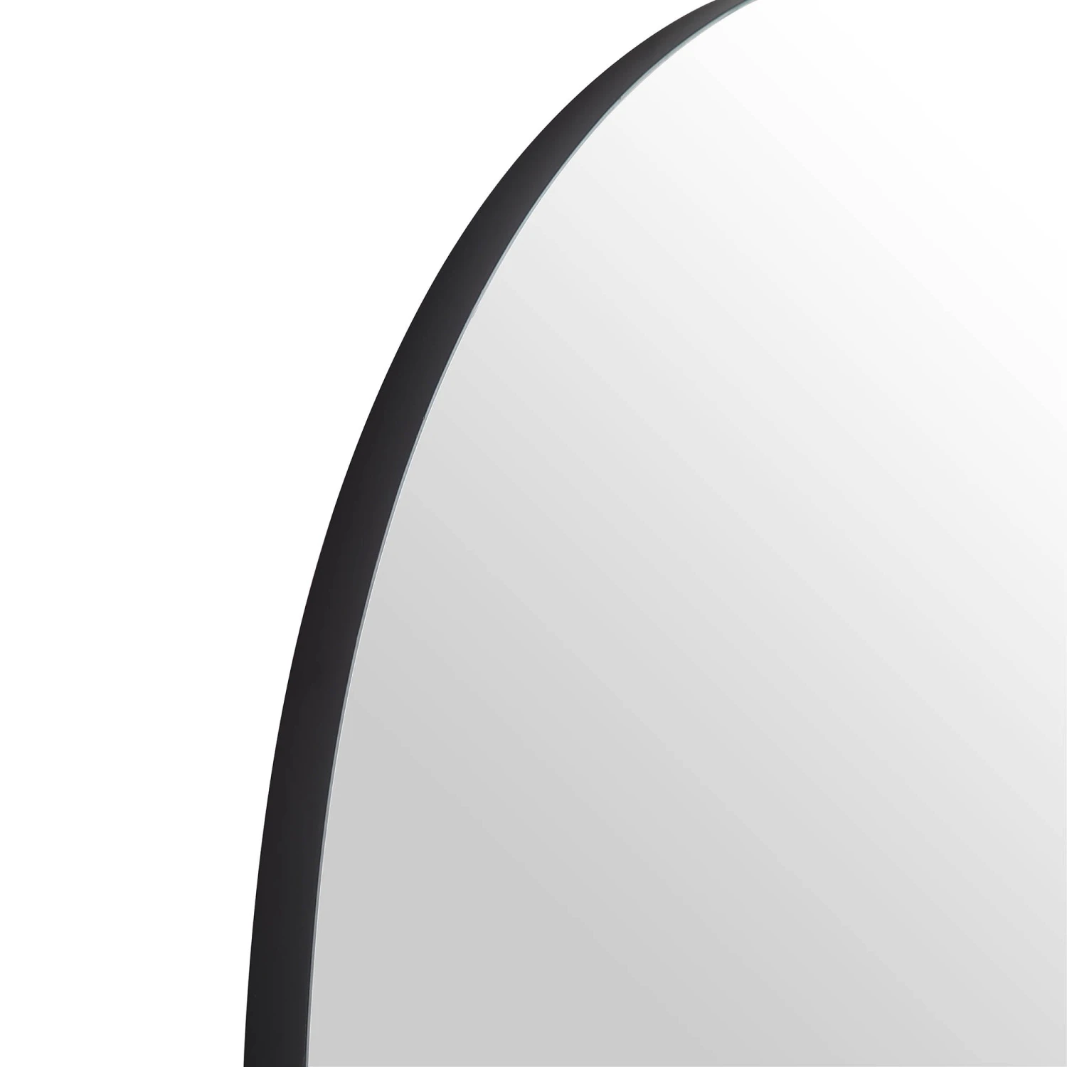 Eden Arched Full Length Metal Frame Mirror 180 X 110 Cm, Black - Image 6