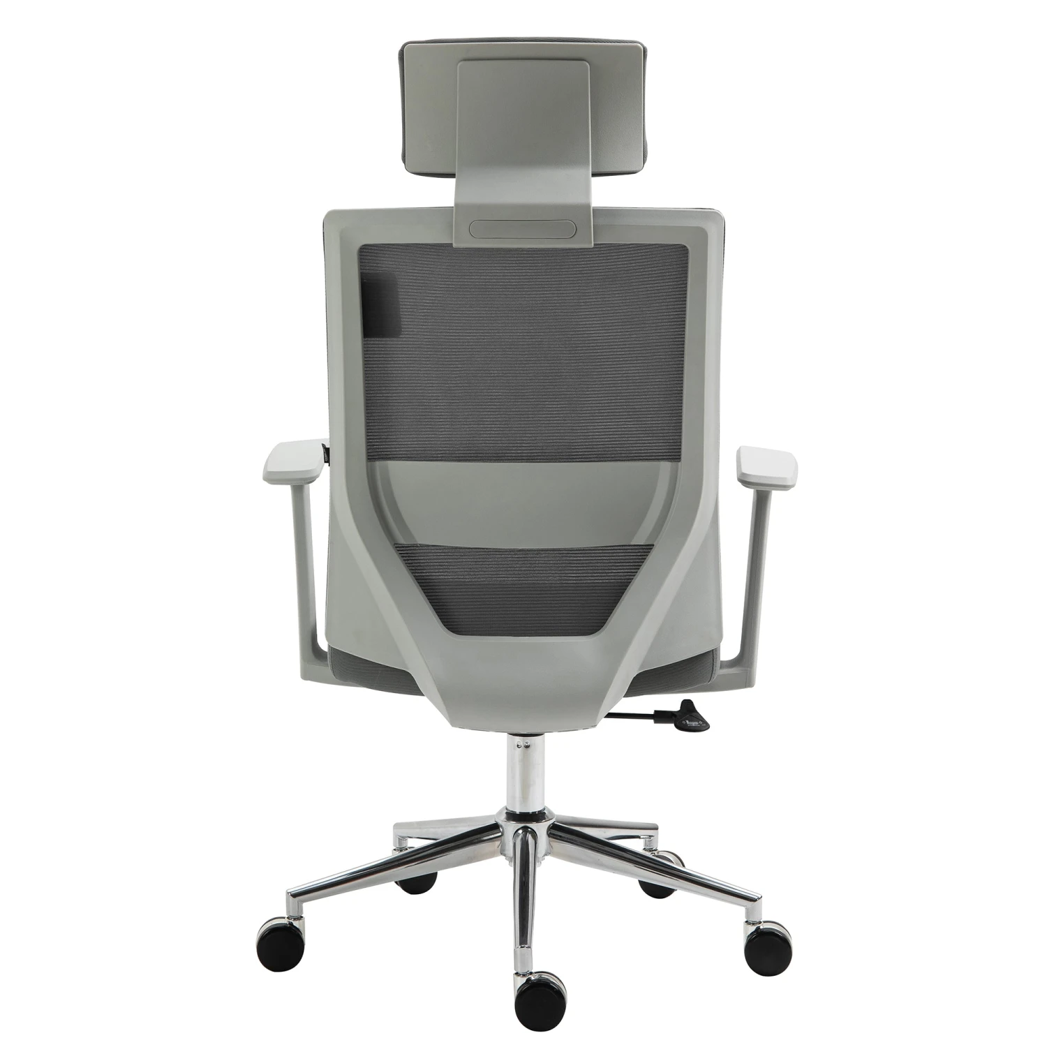 Joni High Back Mesh Office Chair With Headrest In Grey - Image 4