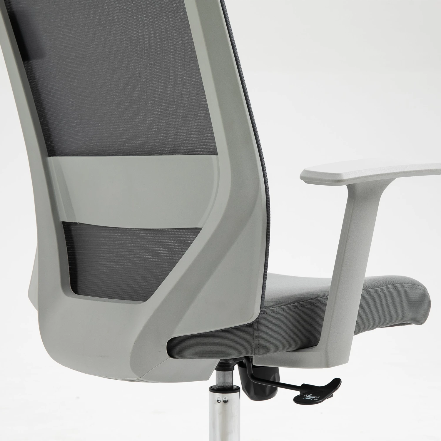 Joni High Back Mesh Office Chair With Headrest In Grey - Image 9