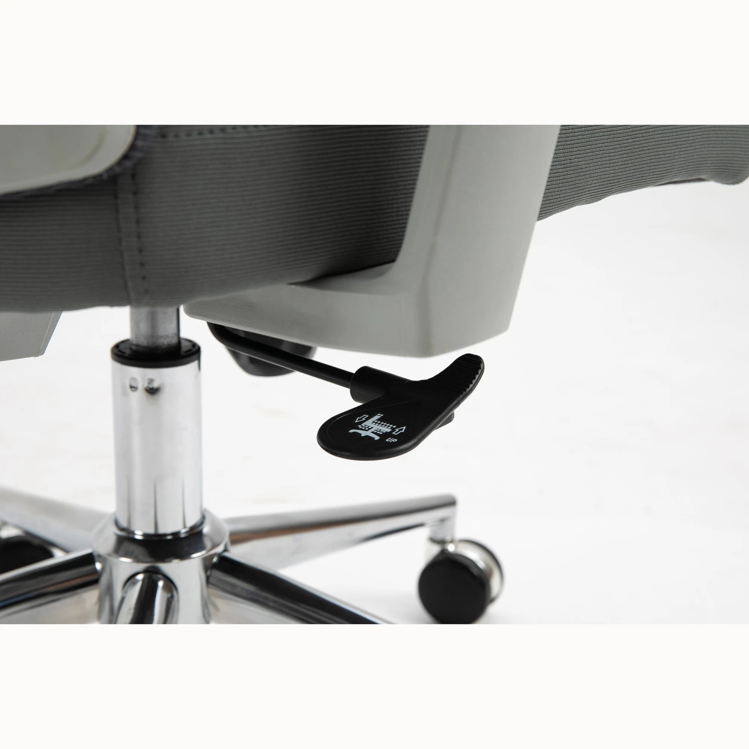 Joni High Back Mesh Office Chair With Headrest In Grey - Image 10