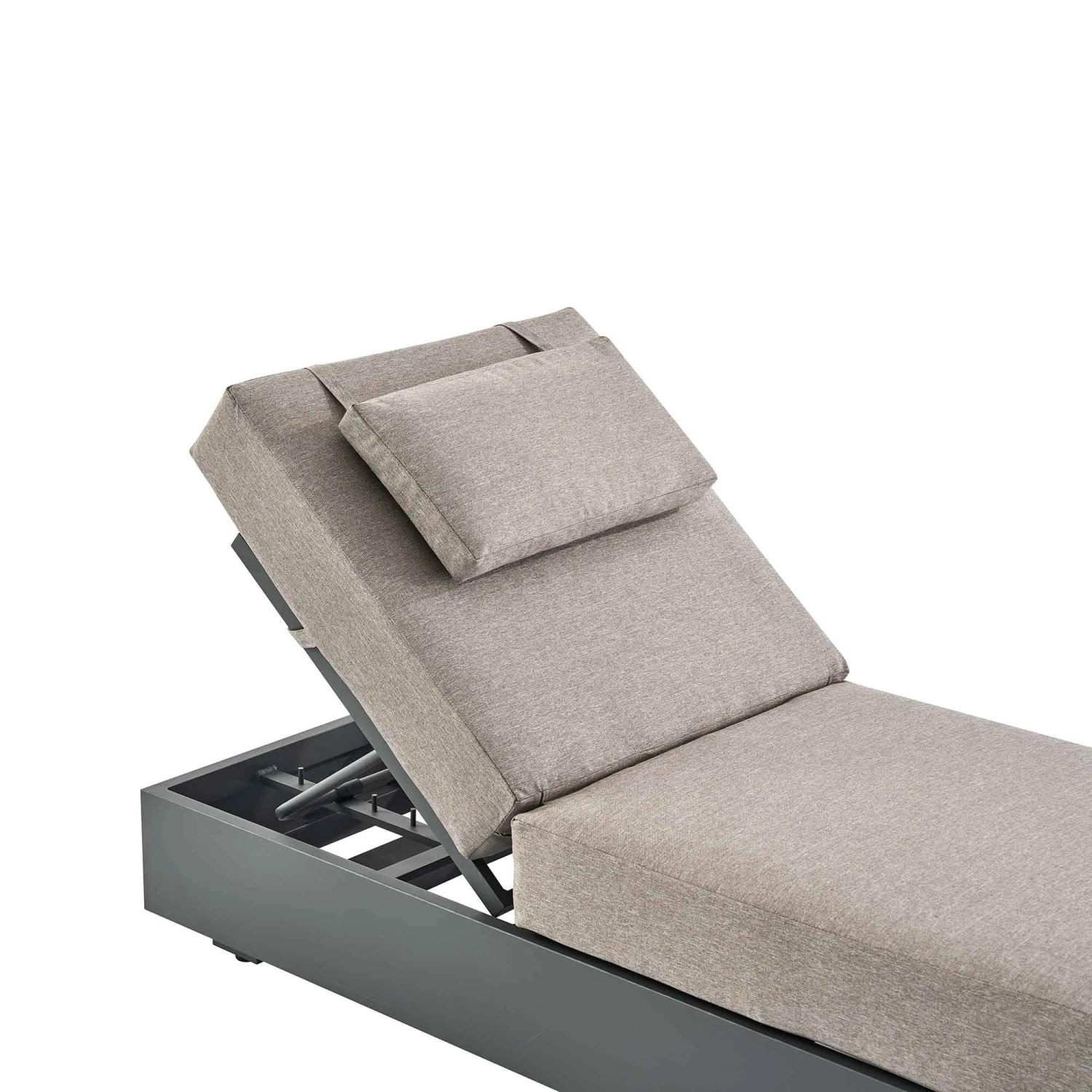 Jardin Aluminium Outdoor Sun Lounger, Granite - Image 11