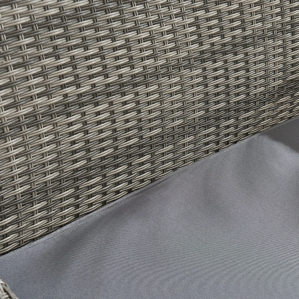 Troy Corner Rattan Garden Sofa Set With Table - Image 11