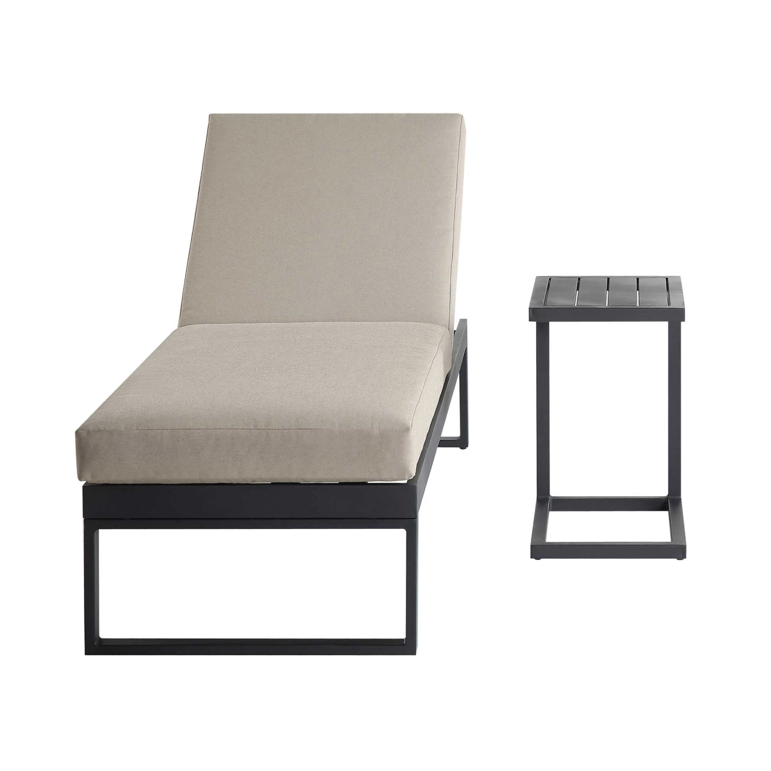 Albany Aluminium Sun Lounger, Taupe - Image 5