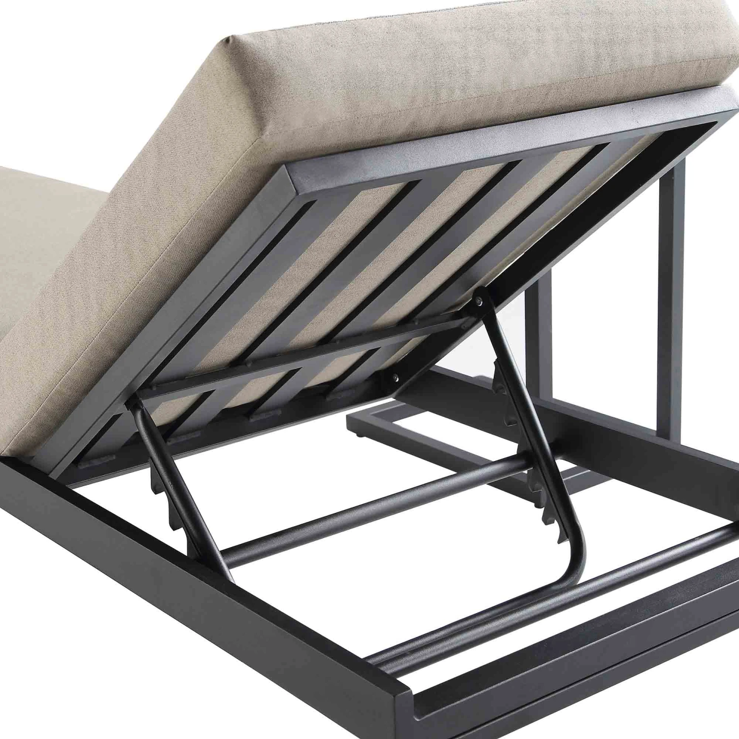 Albany Aluminium Sun Lounger, Taupe - Image 9