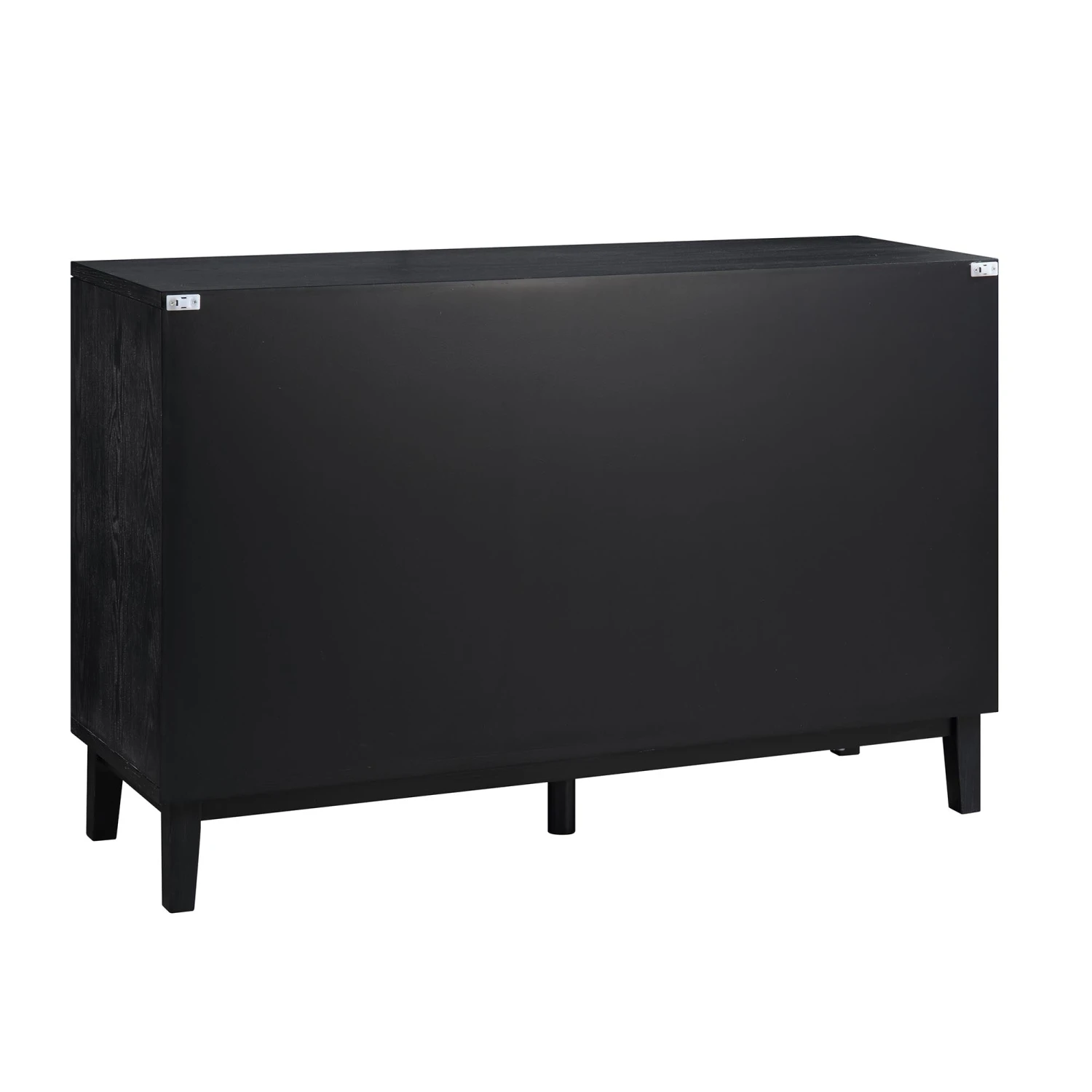 Bianca Chip Carved 2-Door 3-Drawer Sideboard, Antique Bronze & Black - Image 10